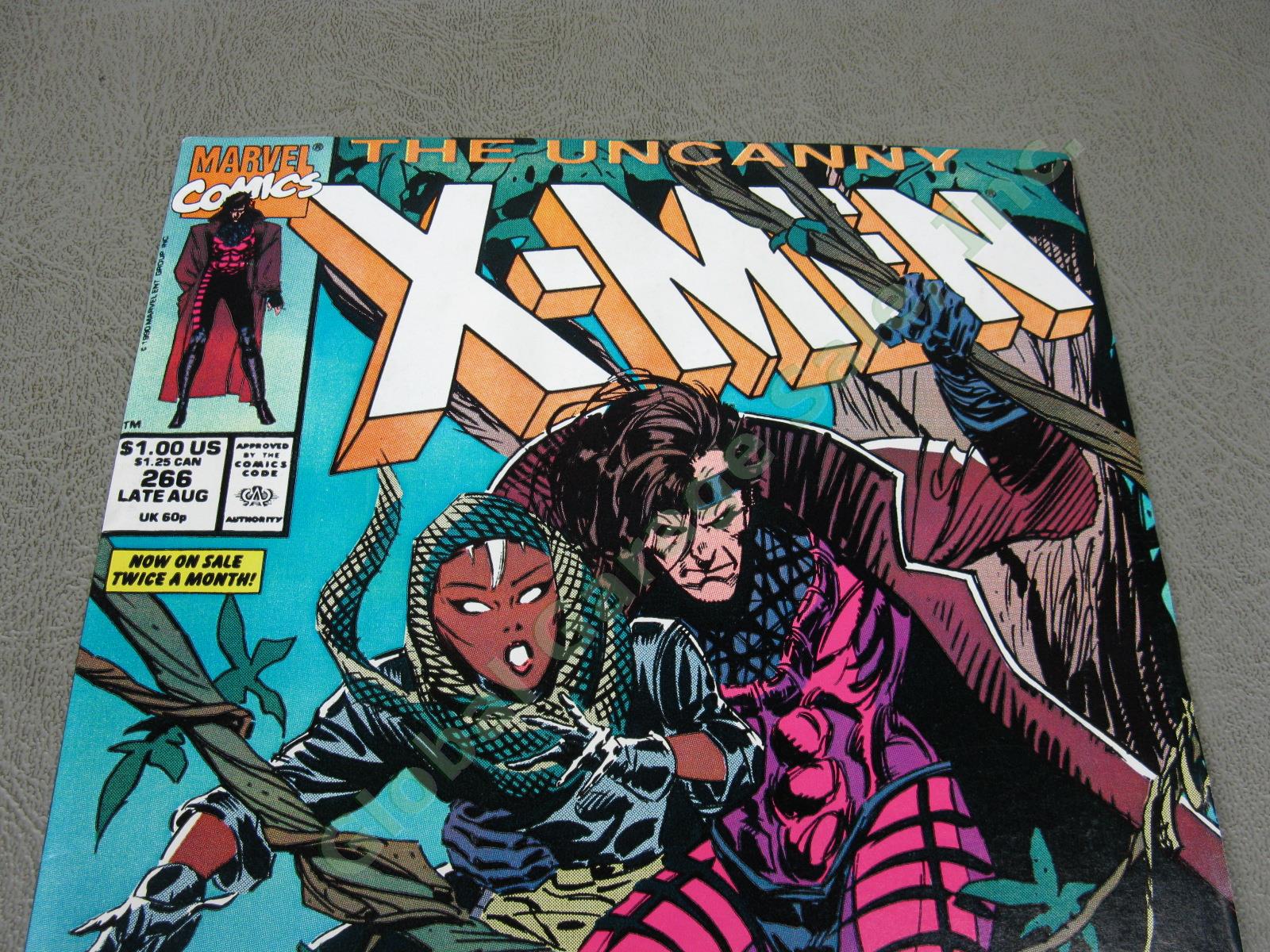 Marvel Aug 1990 The Uncanny X-Men 266 1st Appearance of Gambit Key Issue VG/EX 1