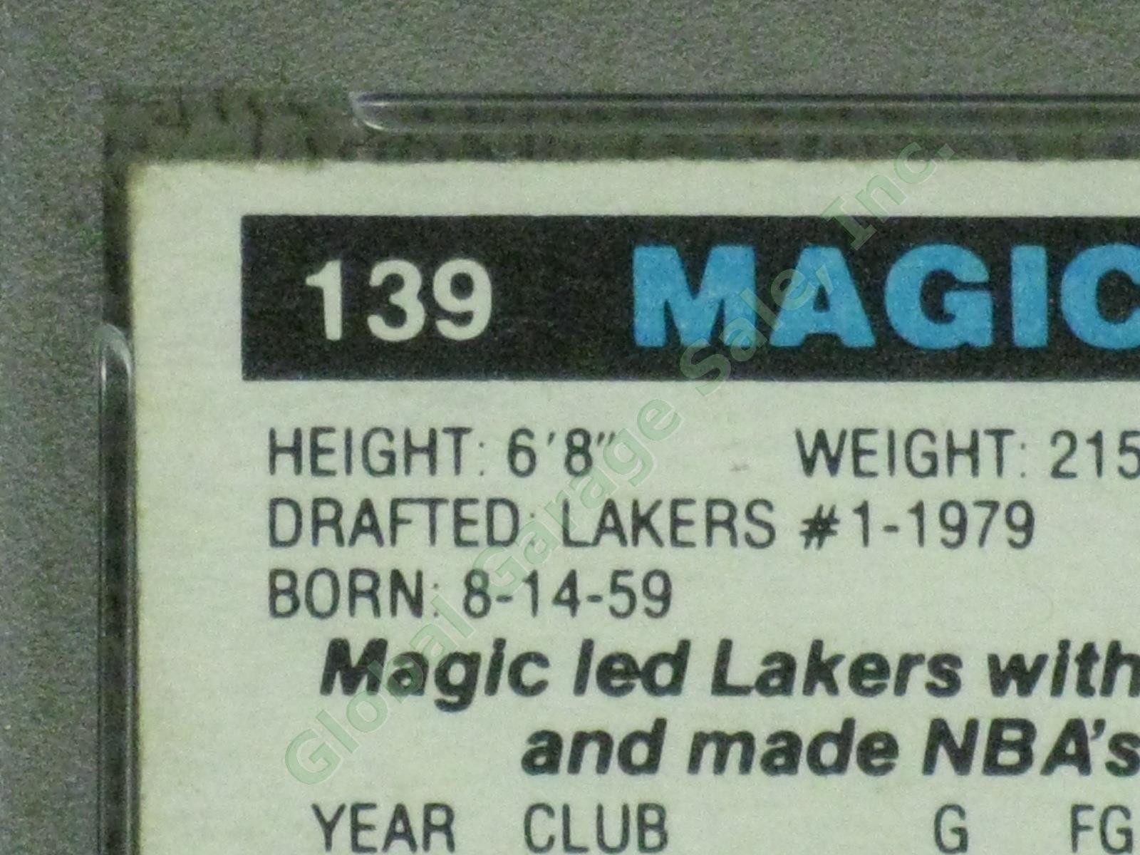 1980 Topps Larry Bird Magic Johnson Julius Erving SIGNED RC Rookie Card PSA/DNA 13