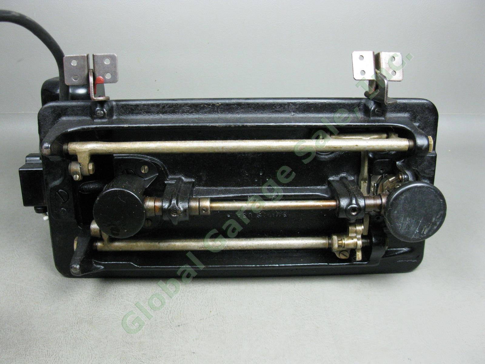 Vtg Antique 1939 Singer Model 201 Electric Sewing Machine +Pedal Serial AF296918 14