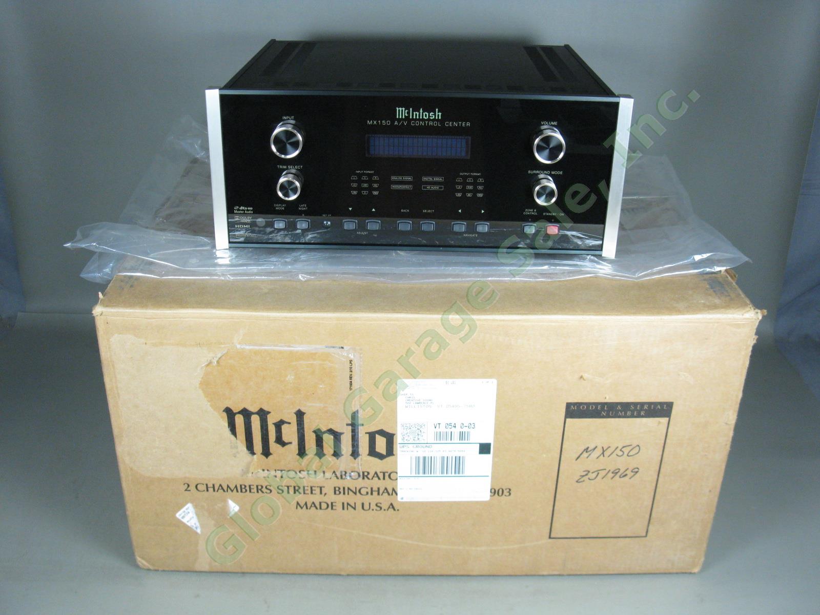 McIntosh MX150 7.1 A/V Home Theater Control Center Mint Condition! Original Box!
