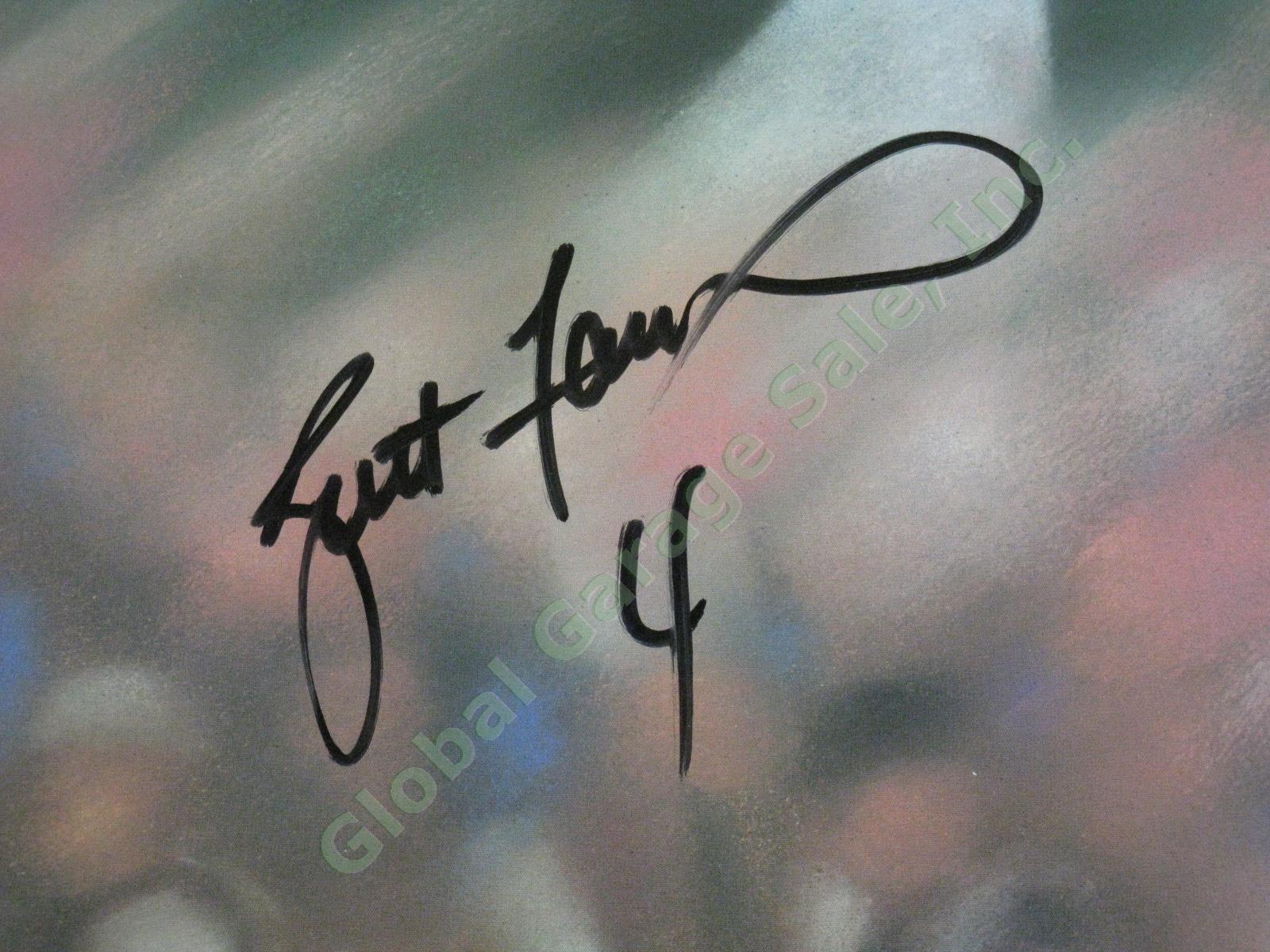Brett Favre Signed Print Green Bay Packers Andrew Goralski Heart of Gold II NR! 4