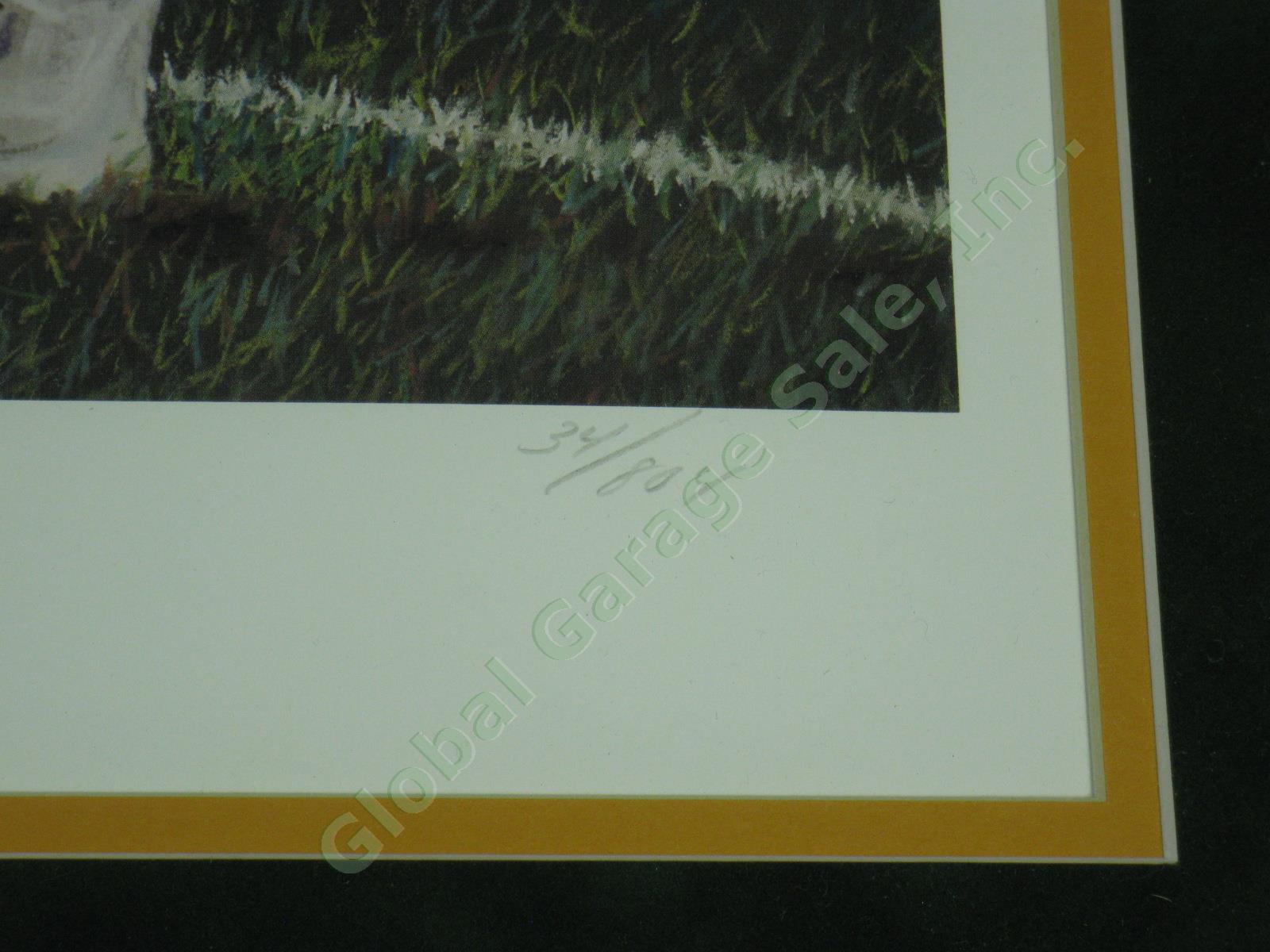 Brett Favre Signed Green Bay Packers Art Print Andrew Goralski Heart of Gold NR! 6