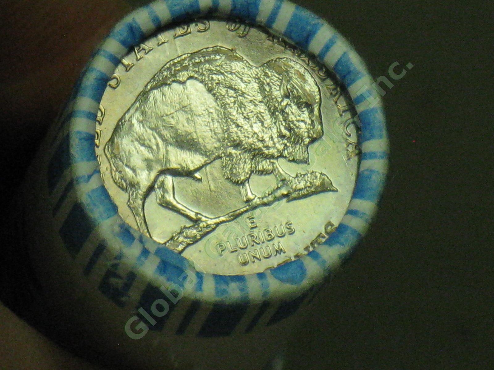Uncirculated Roll 2005-D Nickels Speared Wounded Bison Buffalo On Both Ends! NR! 3