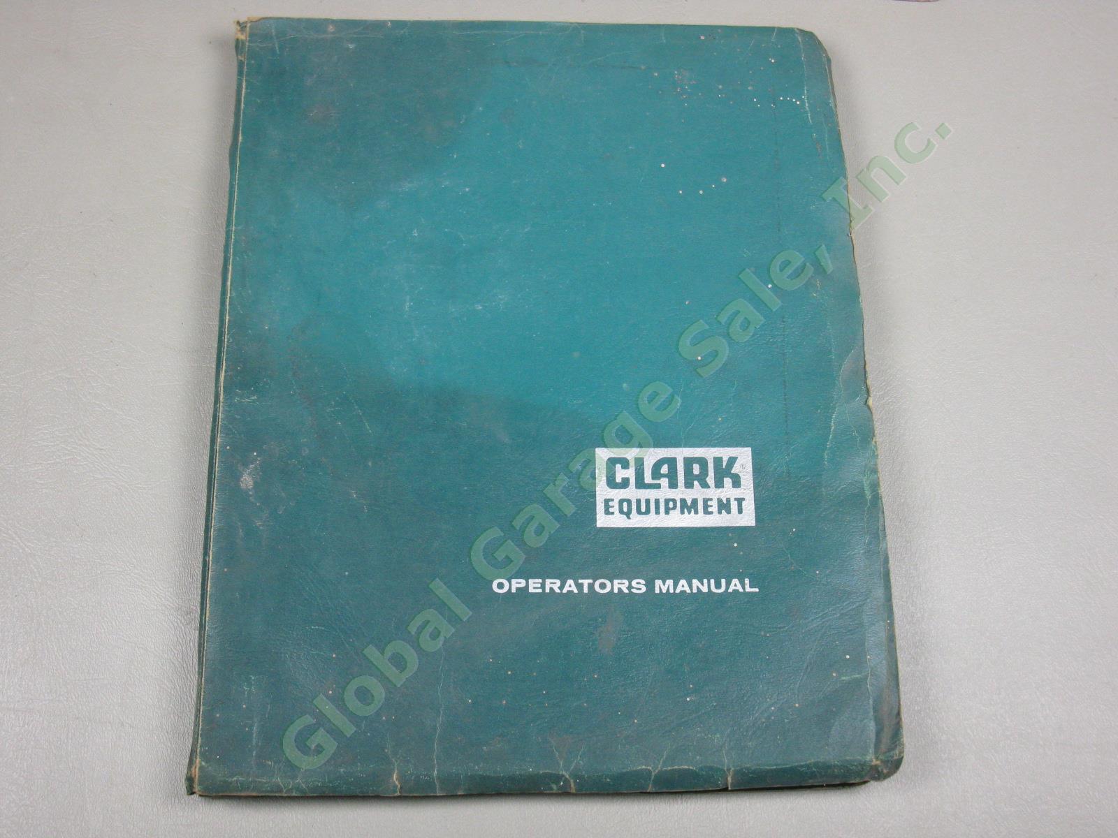 Clark Forklift Industrial Truck Operator Service Parts Manuals Lot C500 EC-60 70 4