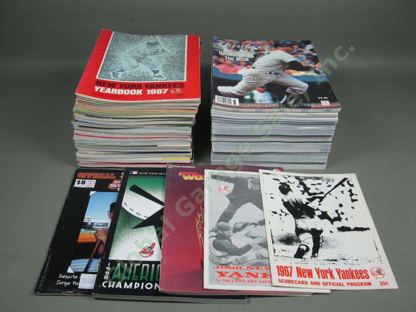 41 NY Yankees Yearbooks Lot Every One From 1967-2007 + 2 Scorecards + 3 Programs