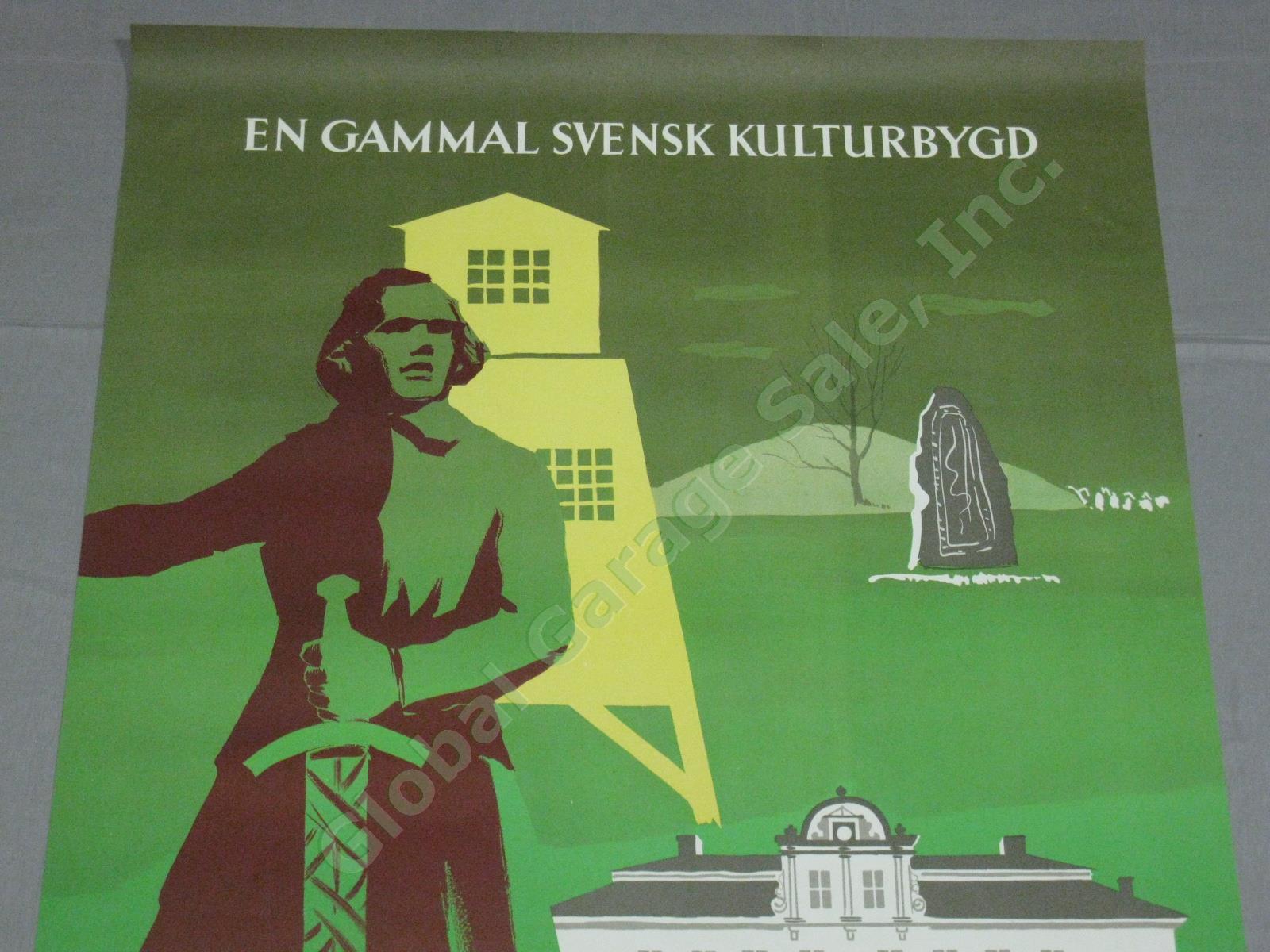 3 Vtg Swedish Sweden Travel Posters Rattvik Jerk Werkmester Vastmanland 1940s+ 7