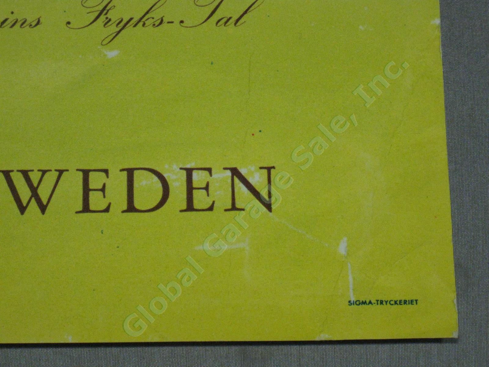 3 Vtg Swedish Sweden Travel Posters Rattvik Jerk Werkmester Vastmanland 1940s+ 15