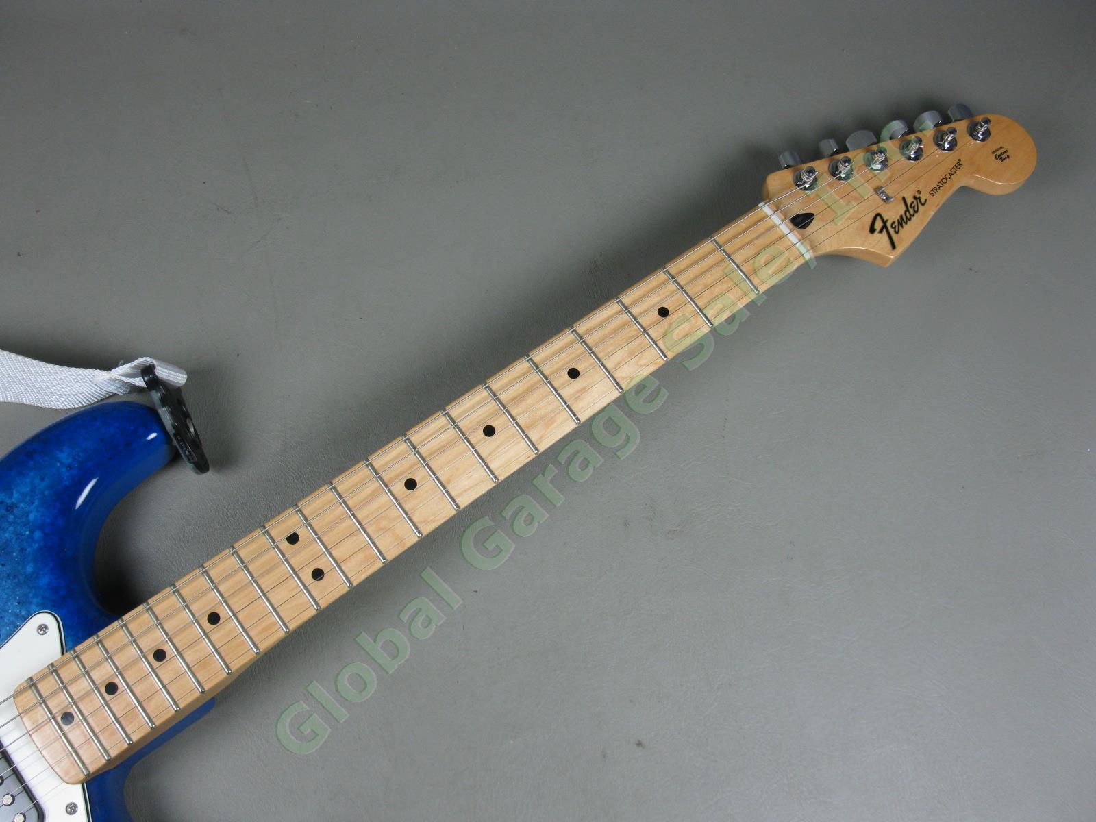 MINT! 2015 Fender David Lozeau Blue Dragon Stratocaster Electric Guitar w/Case 10