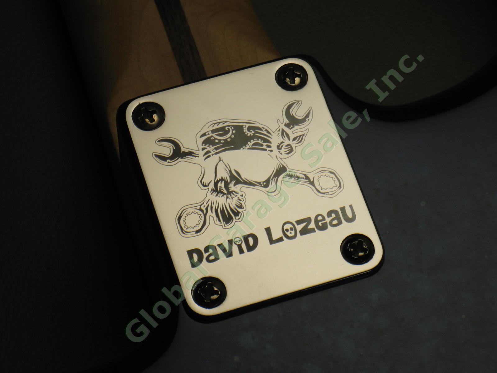 MINT! 2015 Fender David Lozeau Blue Dragon Stratocaster Electric Guitar w/Case 16