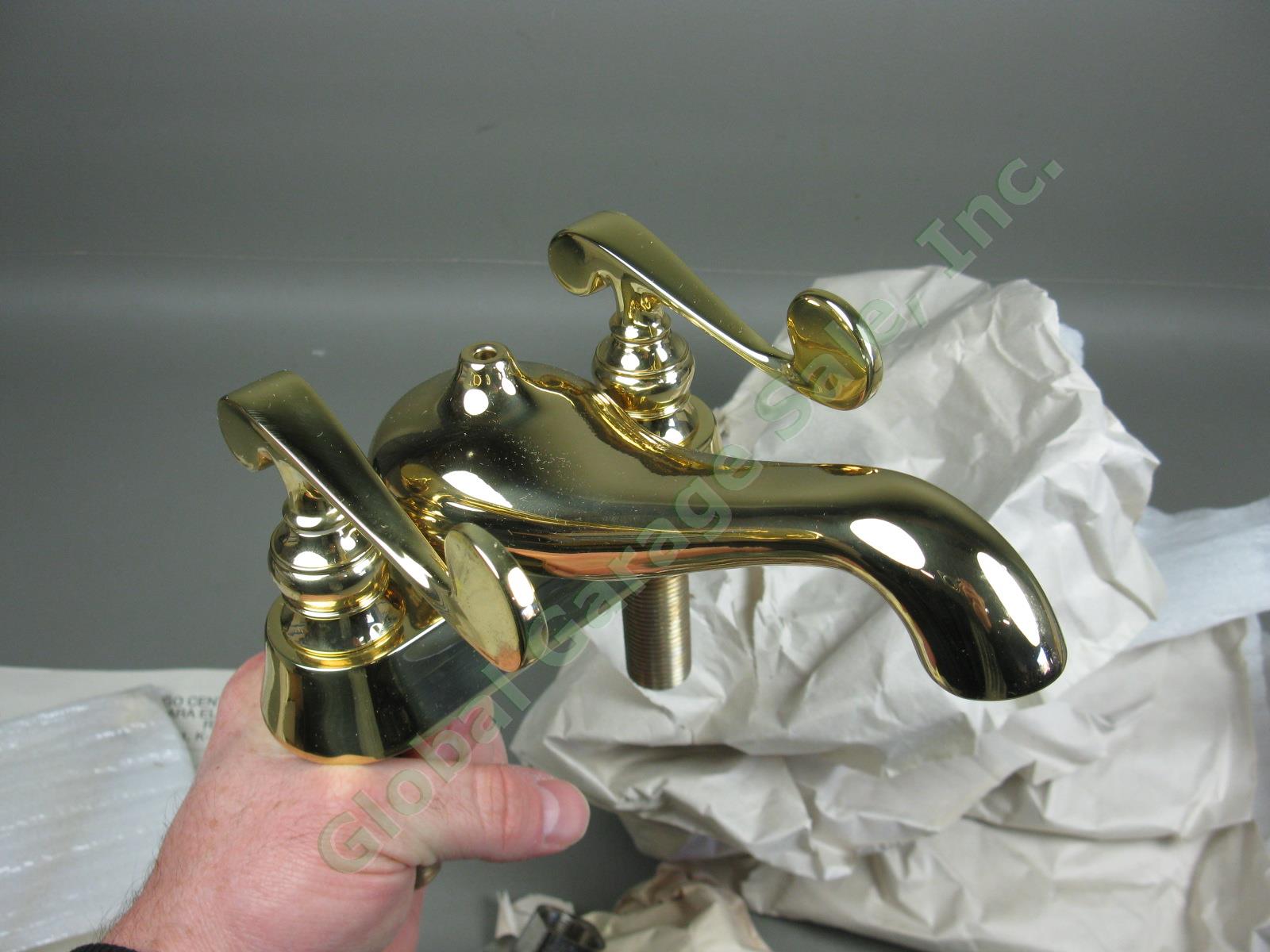 New Kohler 16100-4-PB Revival Centerset Lavatory Bathroom Faucet Polished Brass 2