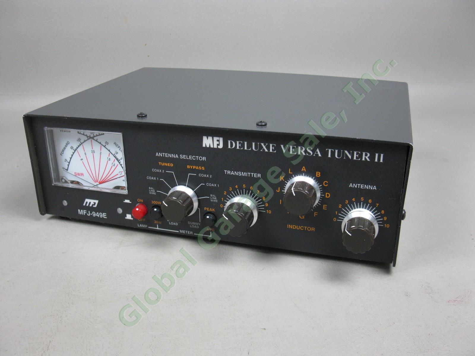 MFJ-949E Deluxe Versa Ham Radio Antenna Tuner II 1.8-30MHz +Manual Schematic Box 1