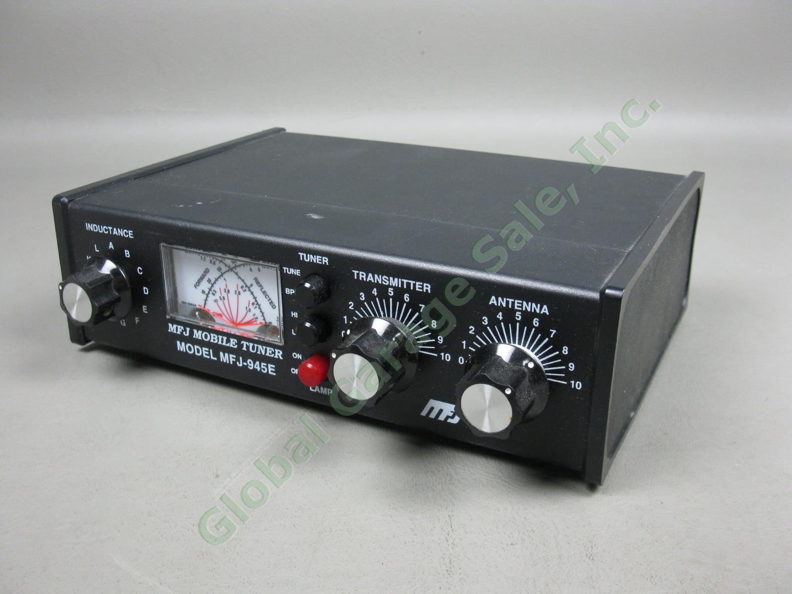 MFJ-945E HF Mobile Antenna Tuner Cross-Needle SWR/Wattmeter Manual Schematic Box 1