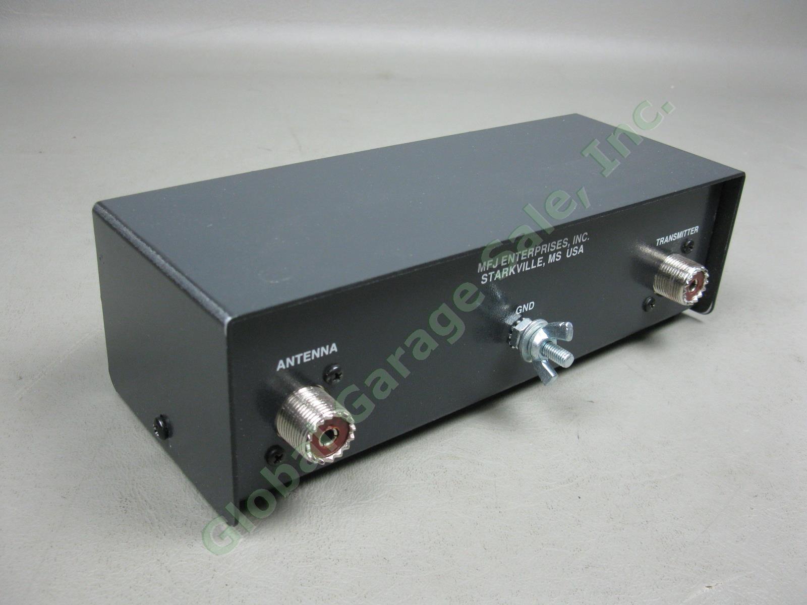 Black MFJ-921 VHF Dual Band Ham Radio Antenna Tuner 144-220MHz Tested Works + NR 4