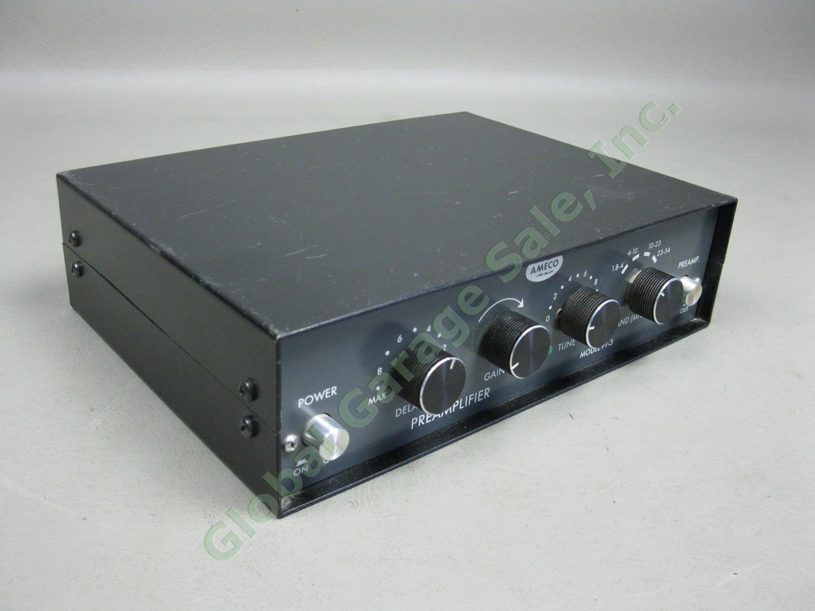 Ameco PT-3 MF/HF/VHF Ham Radio Receiver Preamplifier SW SWL CB PT3 1.8-54MHz NR! 2
