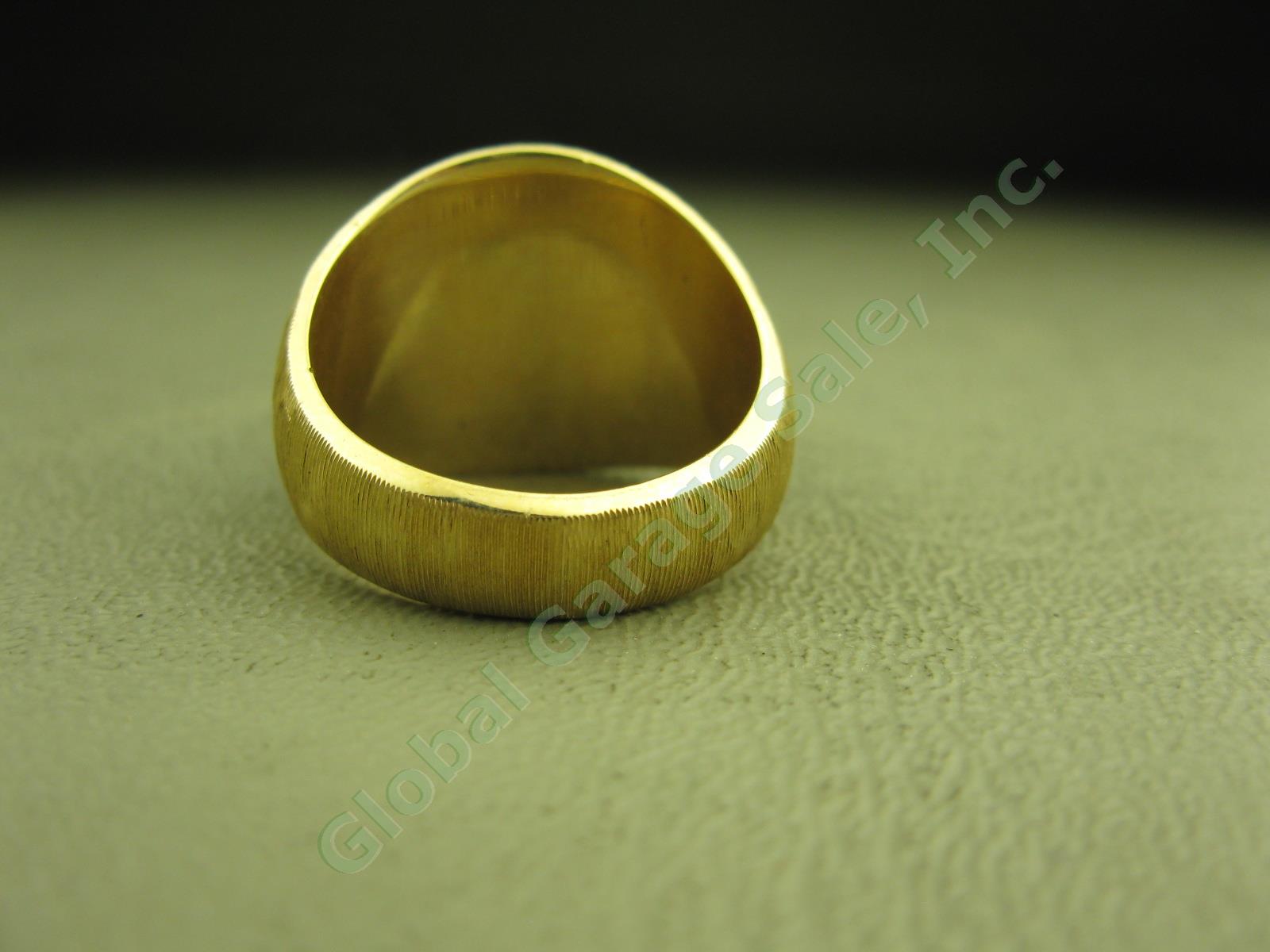 Snap-On Tools Dealer Sales Award 10K Gold Ring W/3 Diamonds 20.5 Gram Size 10.75 3