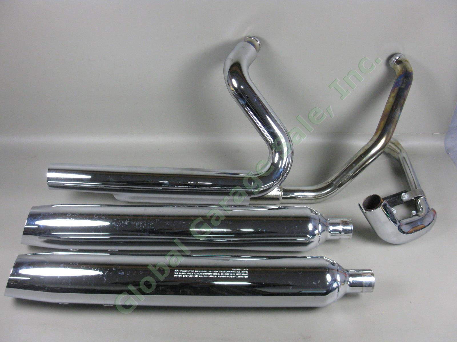 2013 Harley Davidson Street Glide Touring Exhaust Pipes + Slip-Ons + Heat Shield