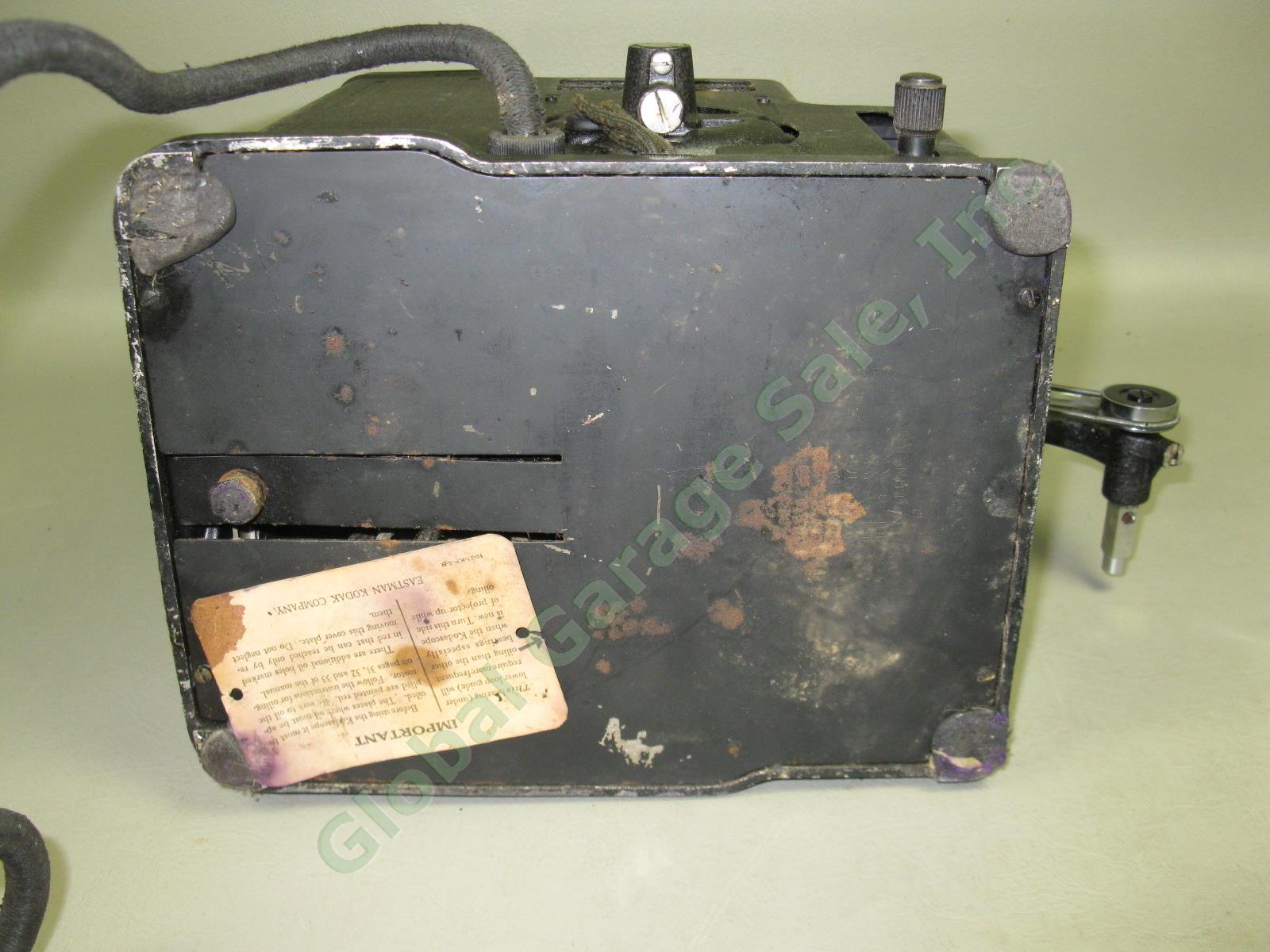 Vtg Antique Eastman Kodak Kodascope Model B 16mm Movie Film Projector + Case Lot 13