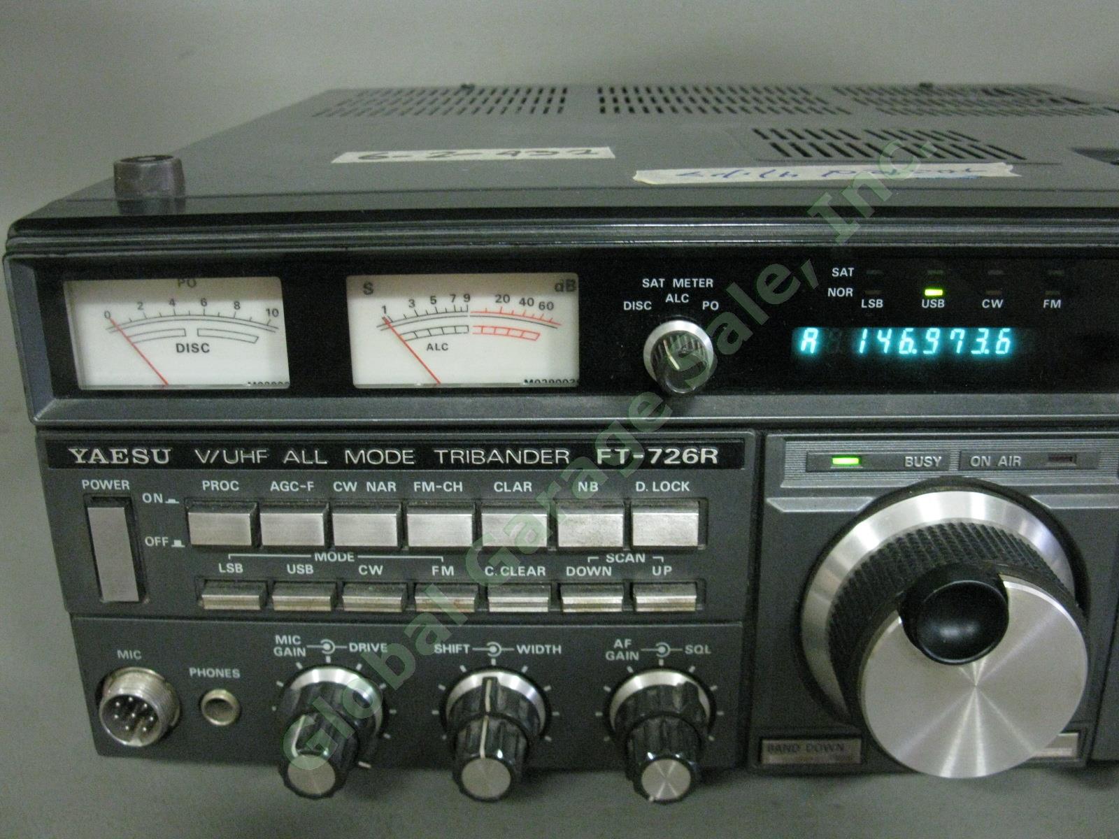 Yaesu FT-726R V/UHF All Mode Tribander Ham Radio Transceiver + YM-48 Mic Tested+ 2