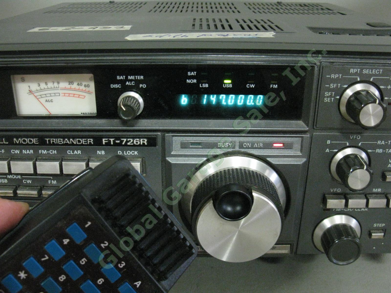 Yaesu FT-726R V/UHF All Mode Tribander Ham Radio Transceiver + YM-48 Mic Tested+ 3