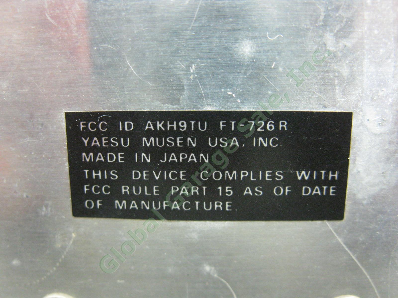Yaesu FT-726R V/UHF All Mode Tribander Ham Radio Transceiver + YM-48 Mic Tested+ 7