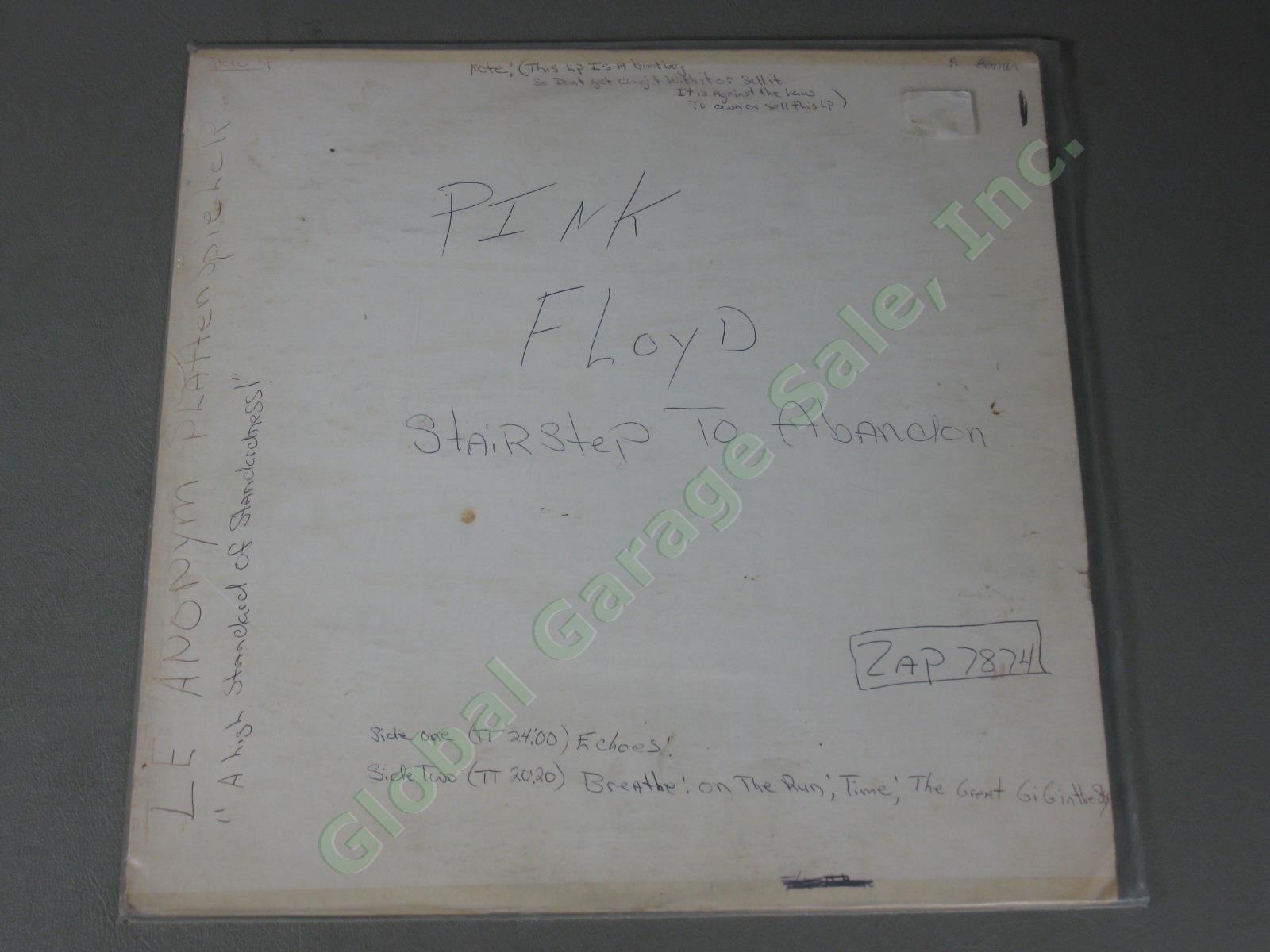 Rare Vintage Pink Floyd Bootleg LP Record Albums Live Bootlegs ++ 9