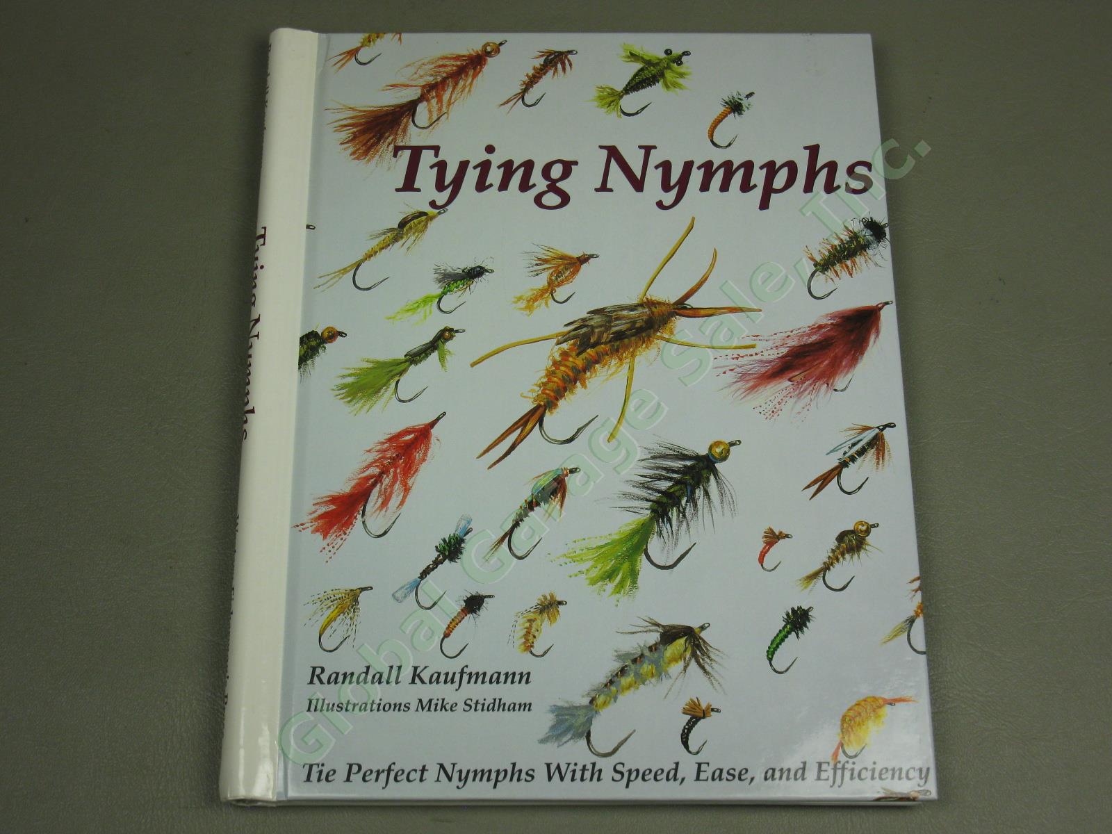 19 Fly Tying Manuals Fishing Books Lot Trout Flies Nymphs Tricos Emergers HC+ NR 9