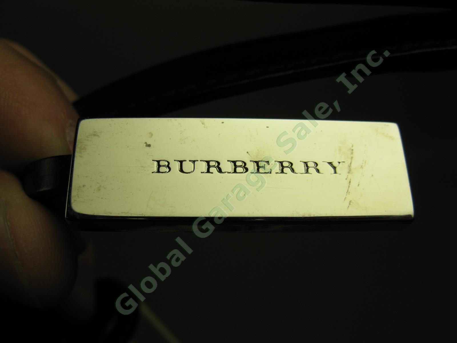 Burberry Lot PVC Coat Canvas Purse Makeup Pouch Bag + Belt Horseferry Nova Check 11