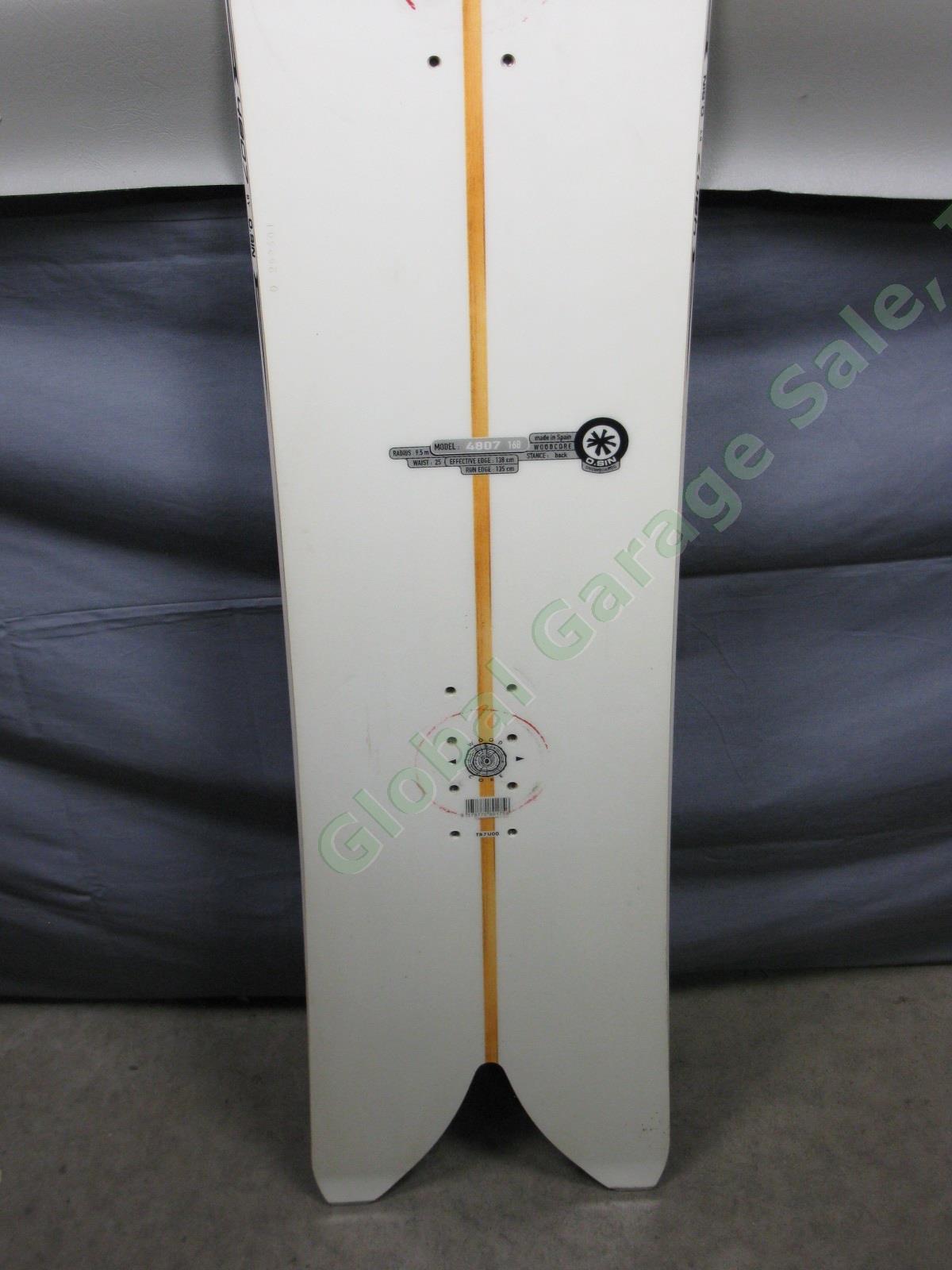 Vtg Original O Sin 4807 Swallowtail Snowboard 168cm Woodcore Spain No Bindings 2