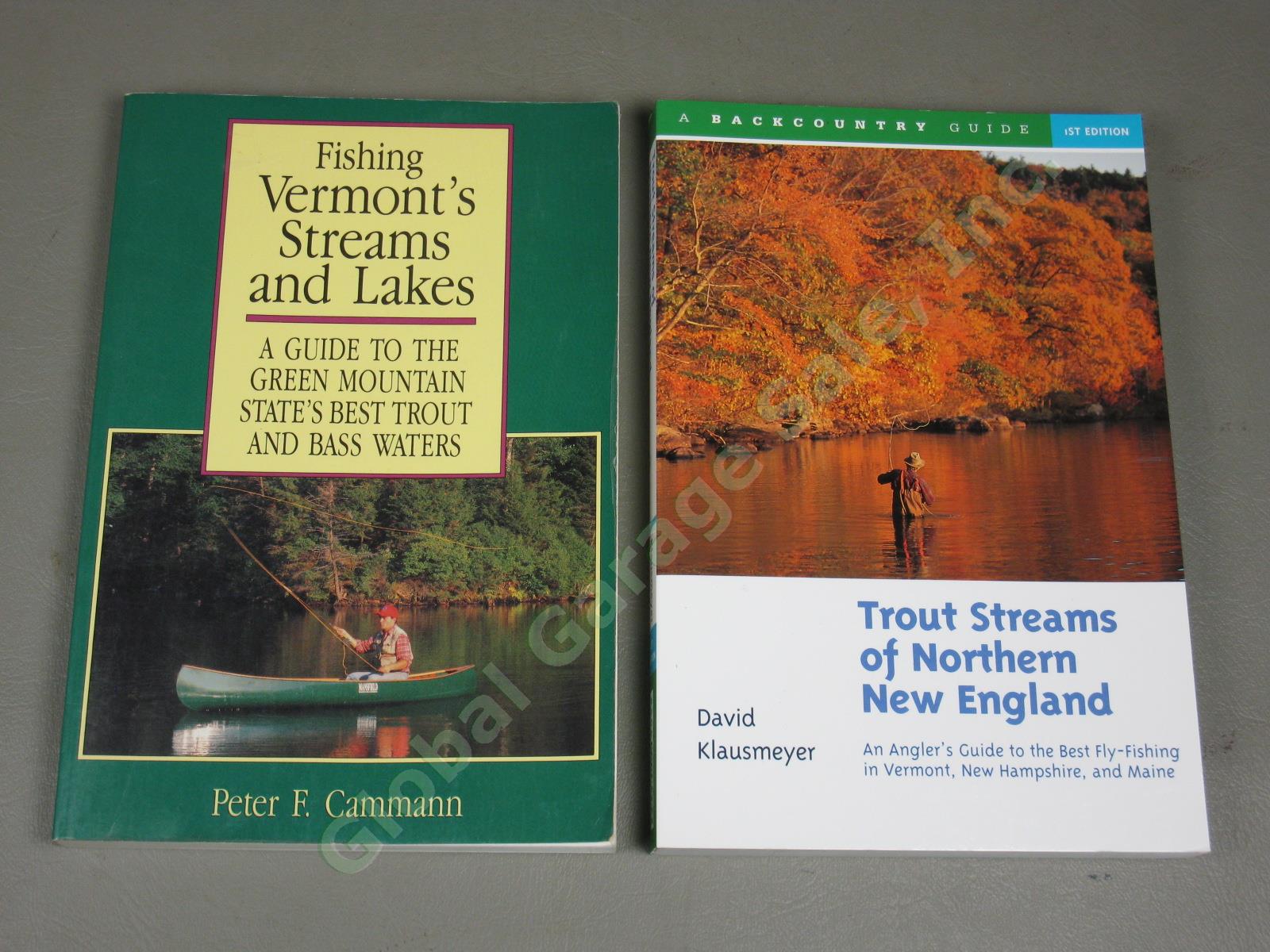 14 New England NY VT Catskill Stream Guide Maps Fishing Book Lot Trout Fly Hatch 5
