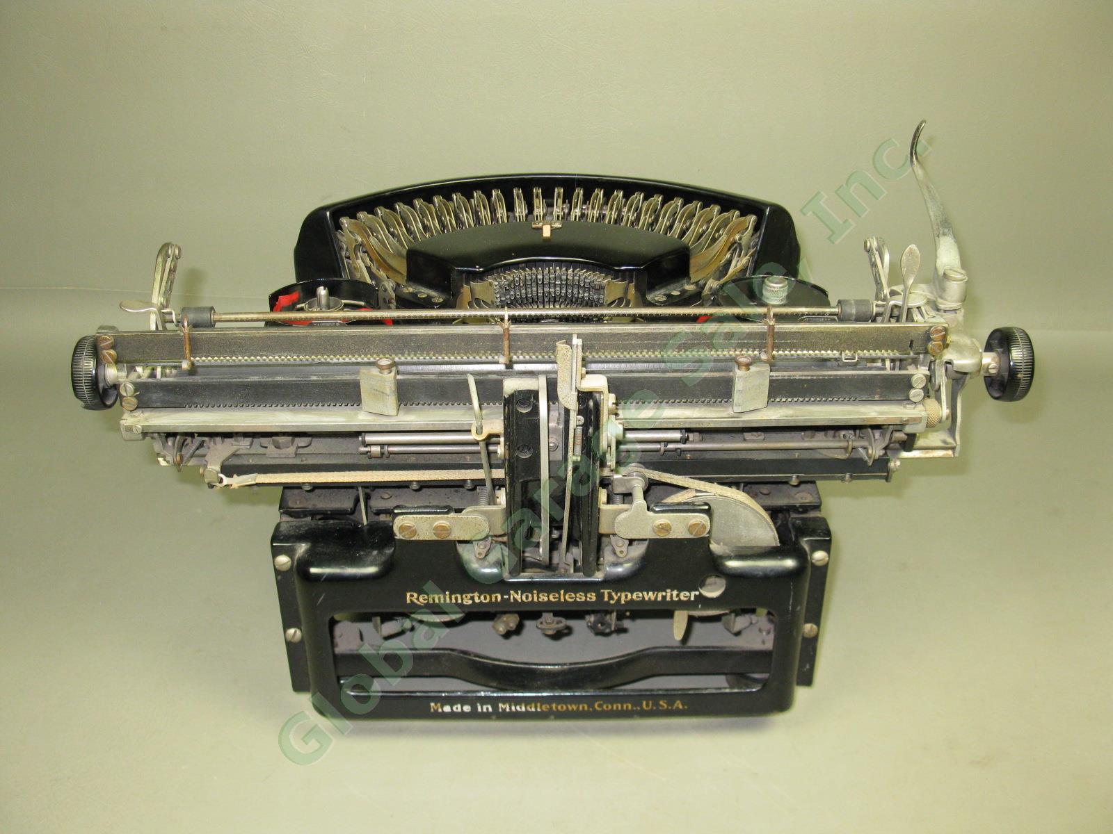 Vtg Antique 1929 Remington Noiseless 6 Manual Typewriter Serial X117909 Cleaned 7