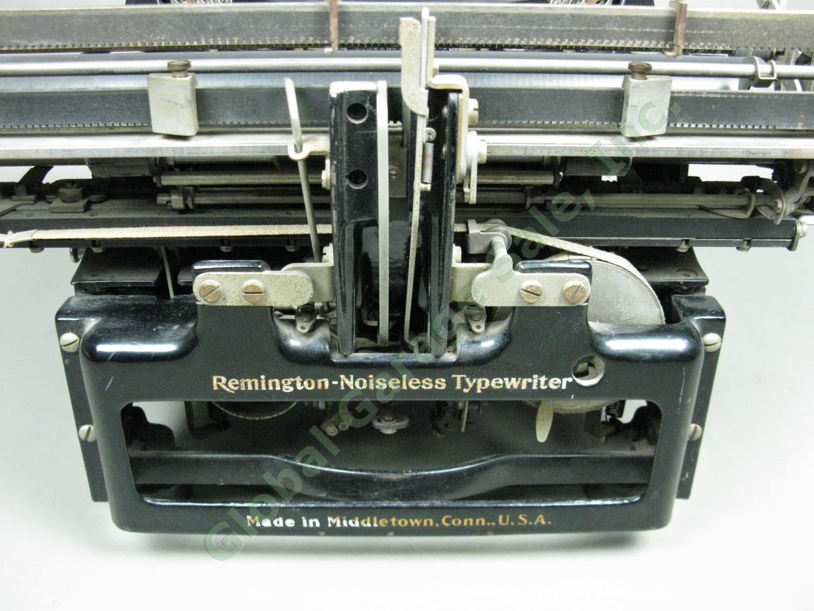 Vtg Antique 1929 Remington Noiseless 6 Manual Typewriter Serial X117909 Cleaned 8