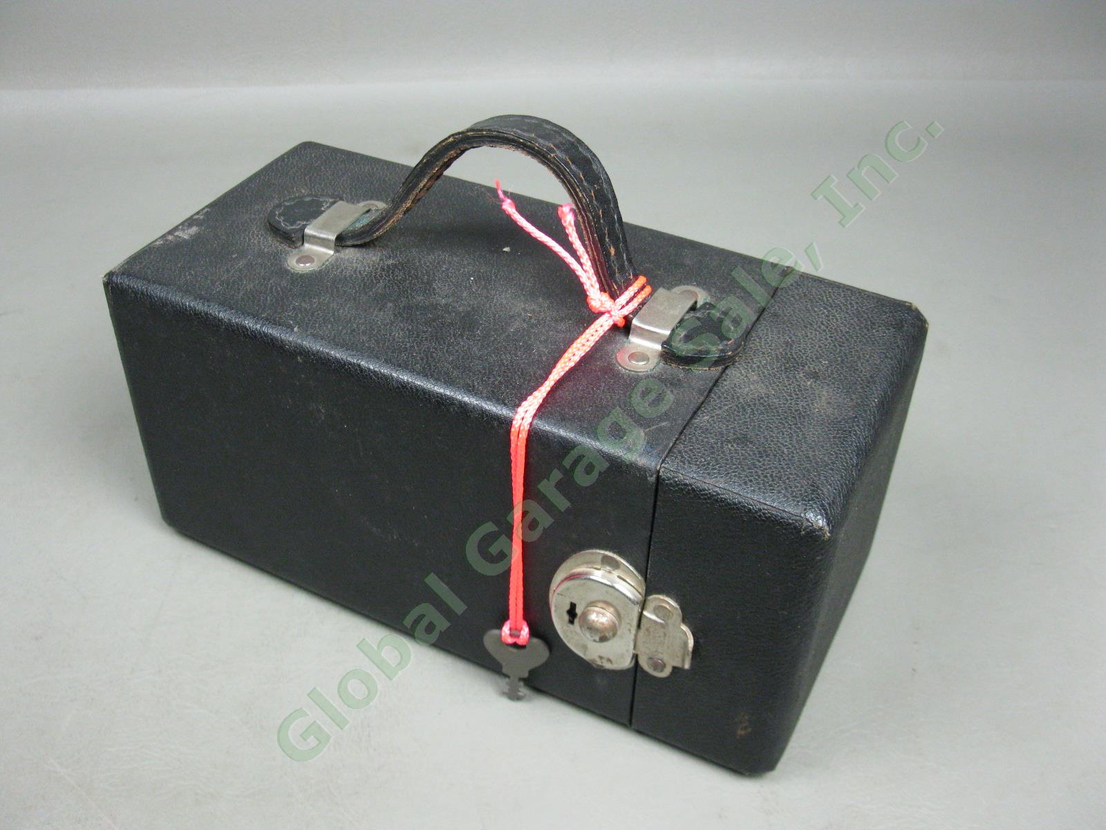 Vibroplex Super Deluxe Presentation Telegraph Key Morse Code Bug +Case 388604 NR 9