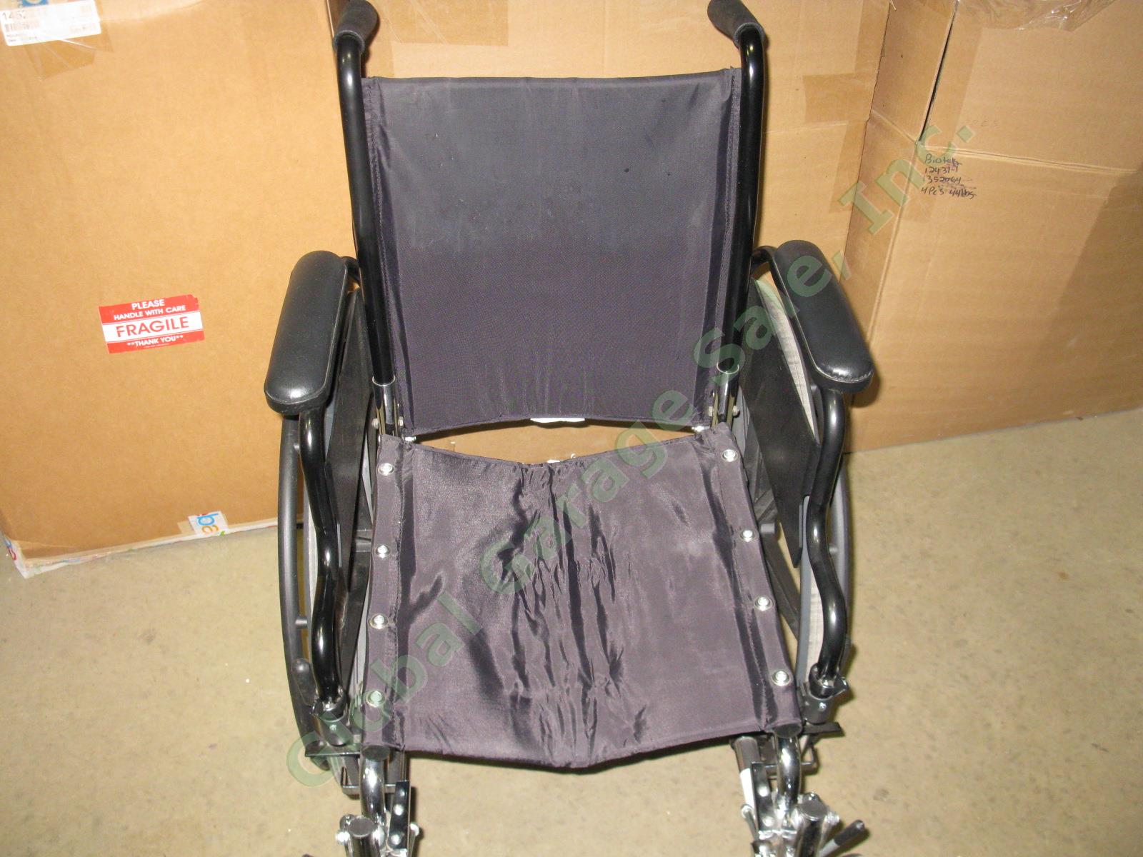 Invacare 9000 SL Lightweight Portable Folding Wheelchair +Arm Leg Rests 18x16 NR 1