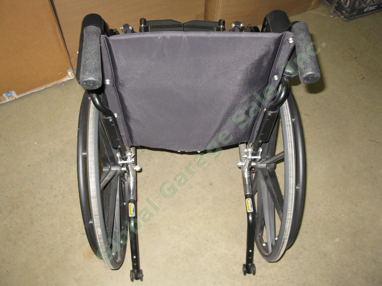 Invacare 9000 SL Lightweight Portable Folding Wheelchair +Arm Leg Rests 18x16 NR 3