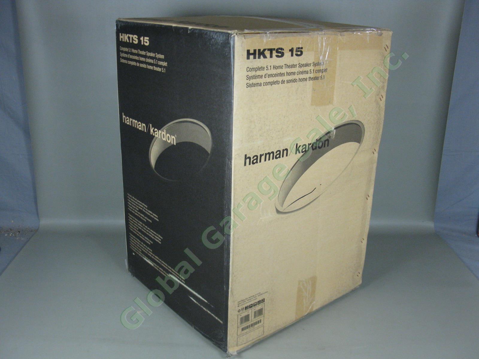 Harman Kardon HKTS 15 Complete 5.1 Home Theater 5-Speaker System W/ Subwoofer