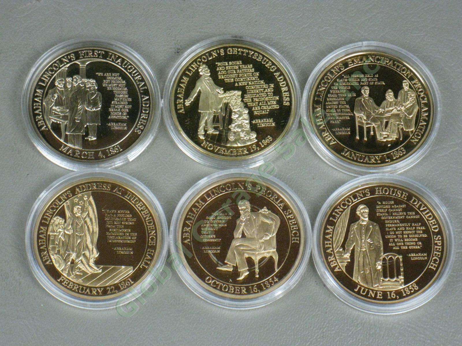 25 American Mint Presidential Commemorative Coin Lot 14K Gold .999 Silver + Clad 4
