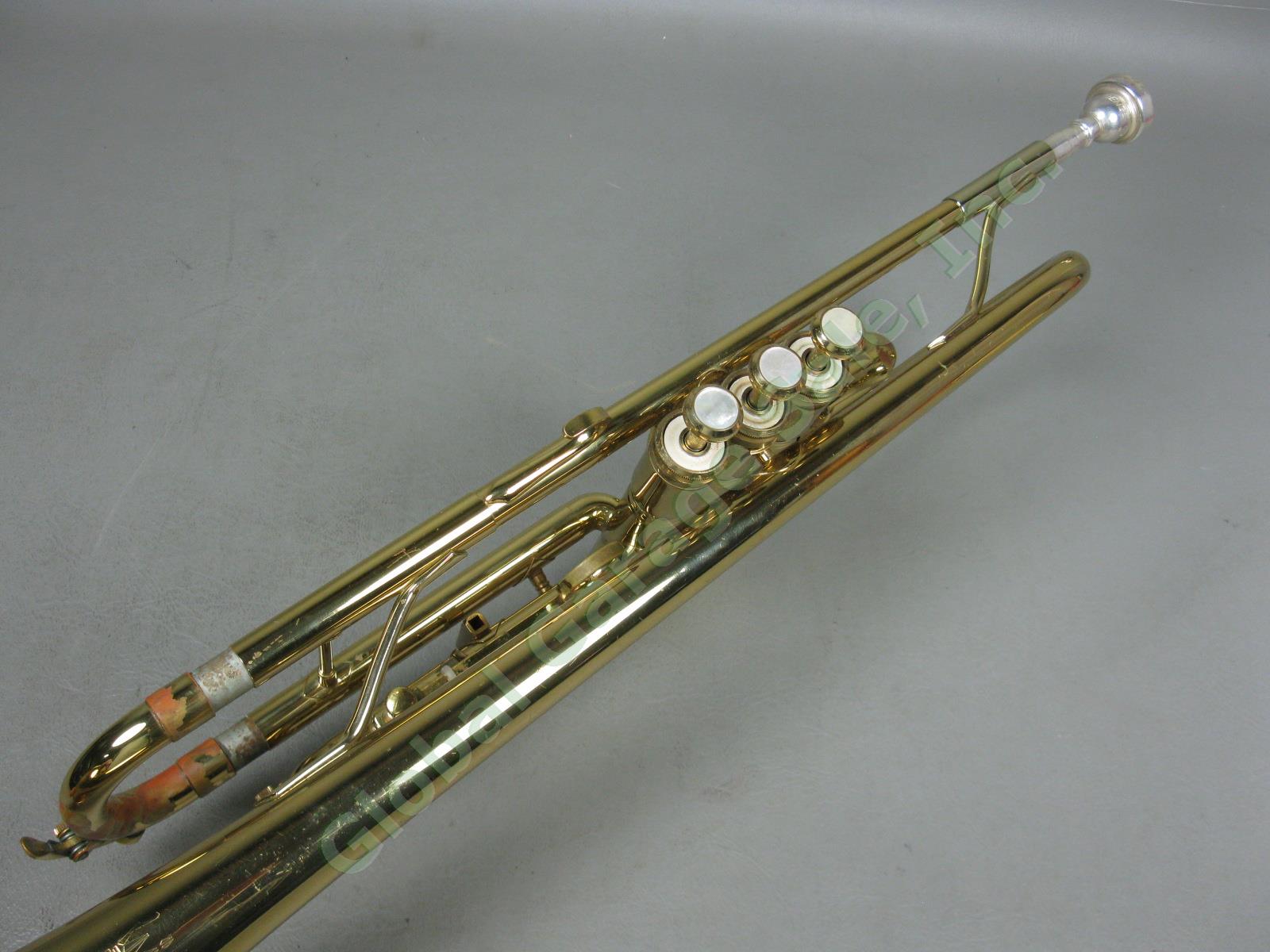 King 601 USA Bb B Flat Student Trumpet +Hard Case Benge 7C Mouthpiece Bundle Lot 5