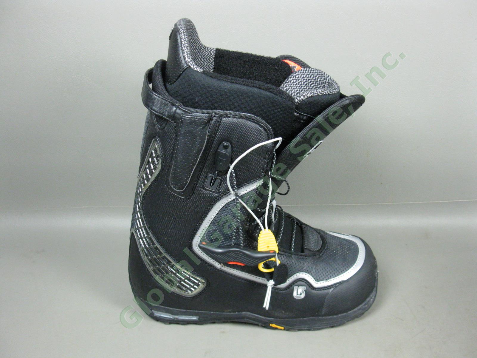 Mens Black/Silver Burton Driver X Snowboard Boots 10.5 W/ Box +$60 Aline Insoles 1