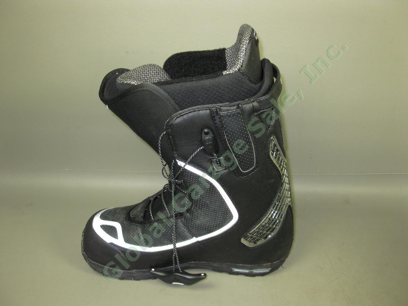 Mens Black/Silver Burton Driver X Snowboard Boots 10.5 W/ Box +$60 Aline Insoles 2