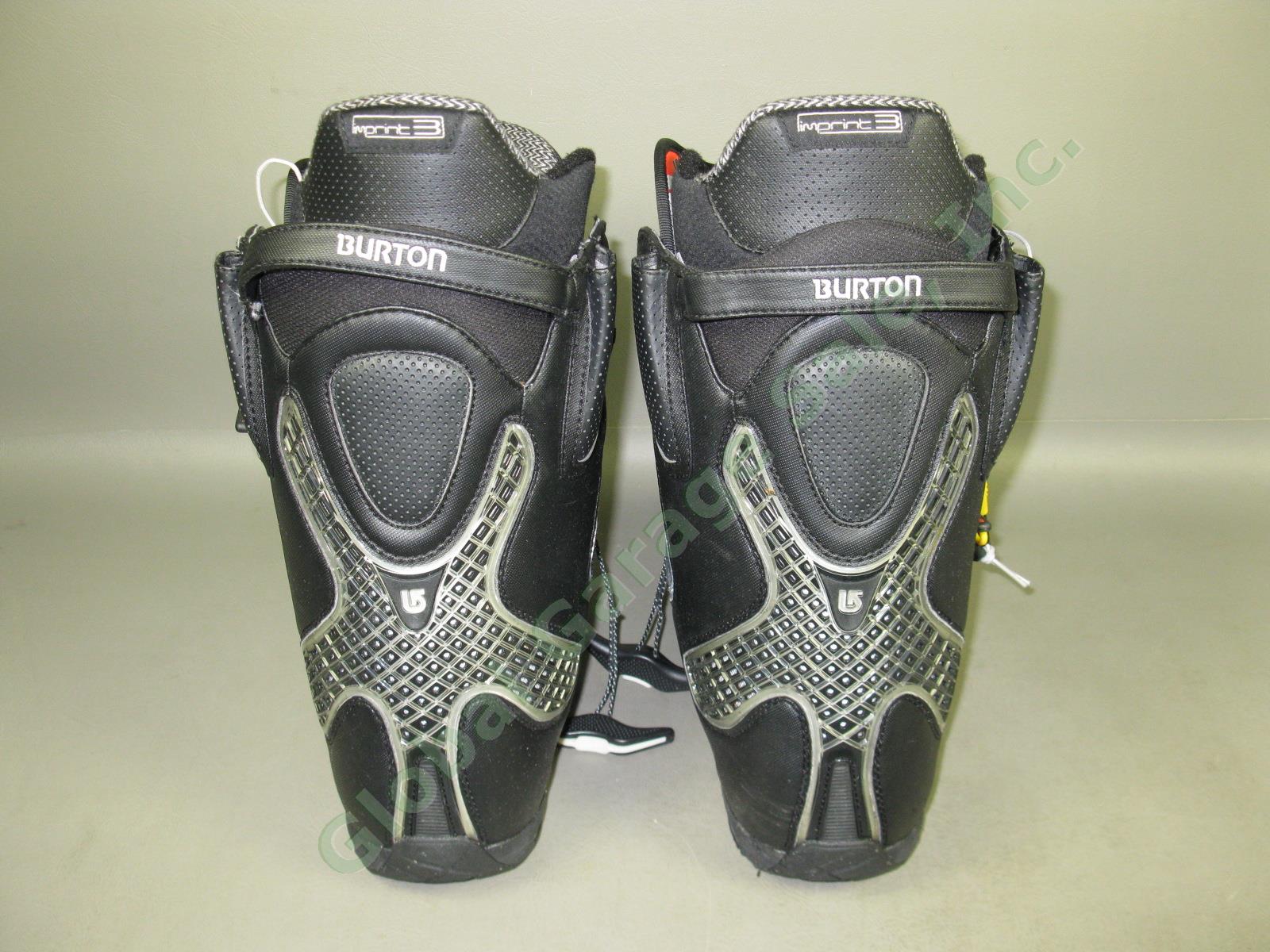 Mens Black/Silver Burton Driver X Snowboard Boots 10.5 W/ Box +$60 Aline Insoles 6