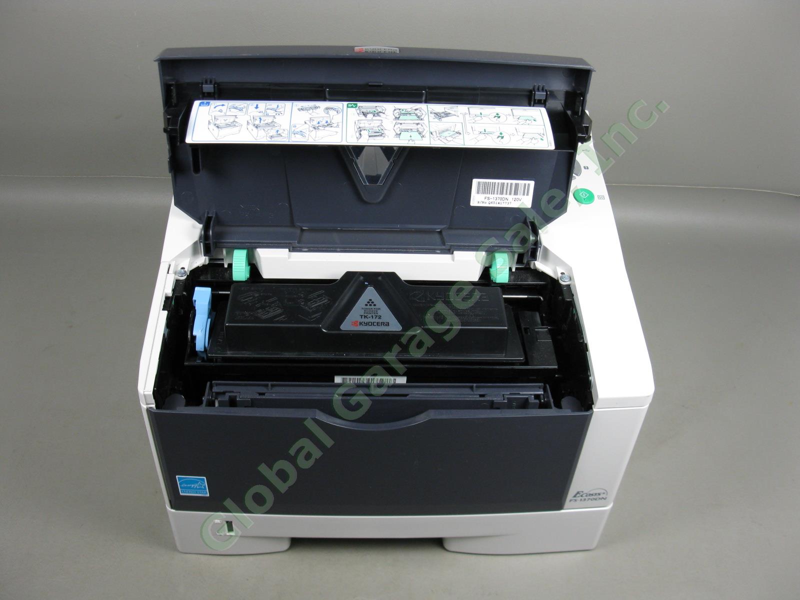 Kyocera Ecosys FS-1370DN Workgroup Network Laser Printer 40% Toner 6851 Pages 7