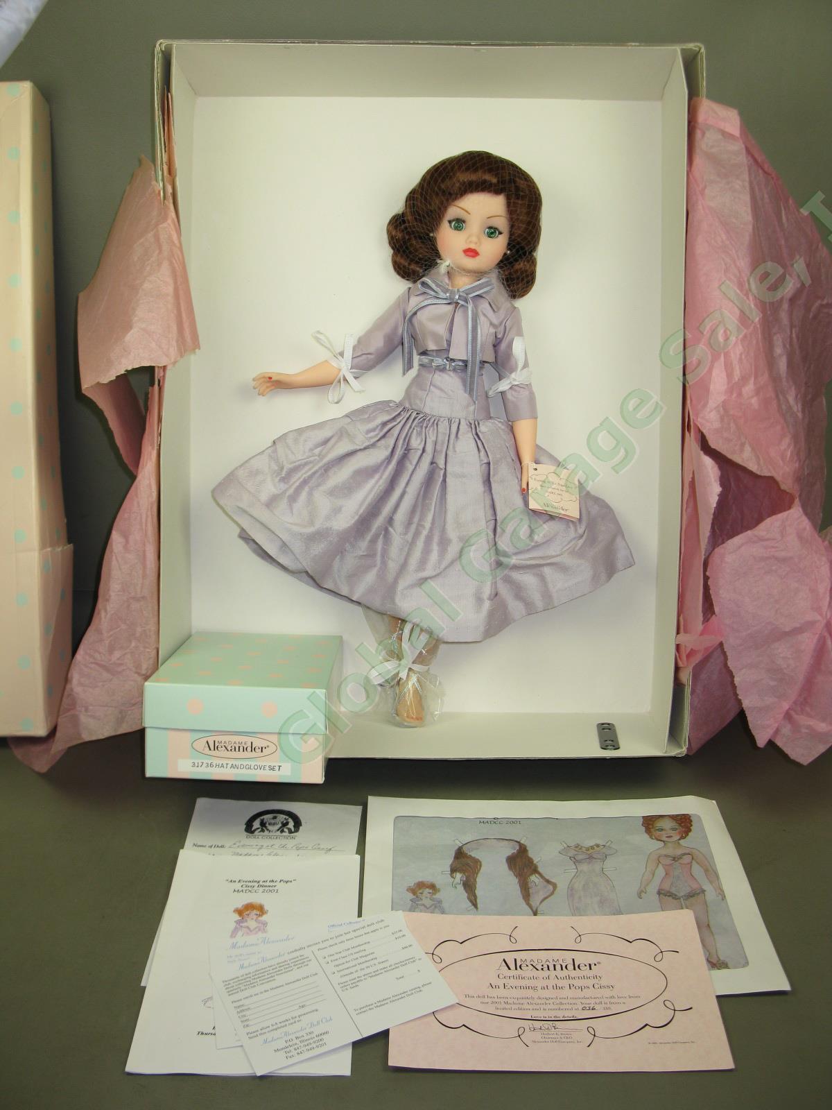 MADCC Madame Alexander An Evening at the Pops Cissy Doll +Hat Gloves Tag COA Box