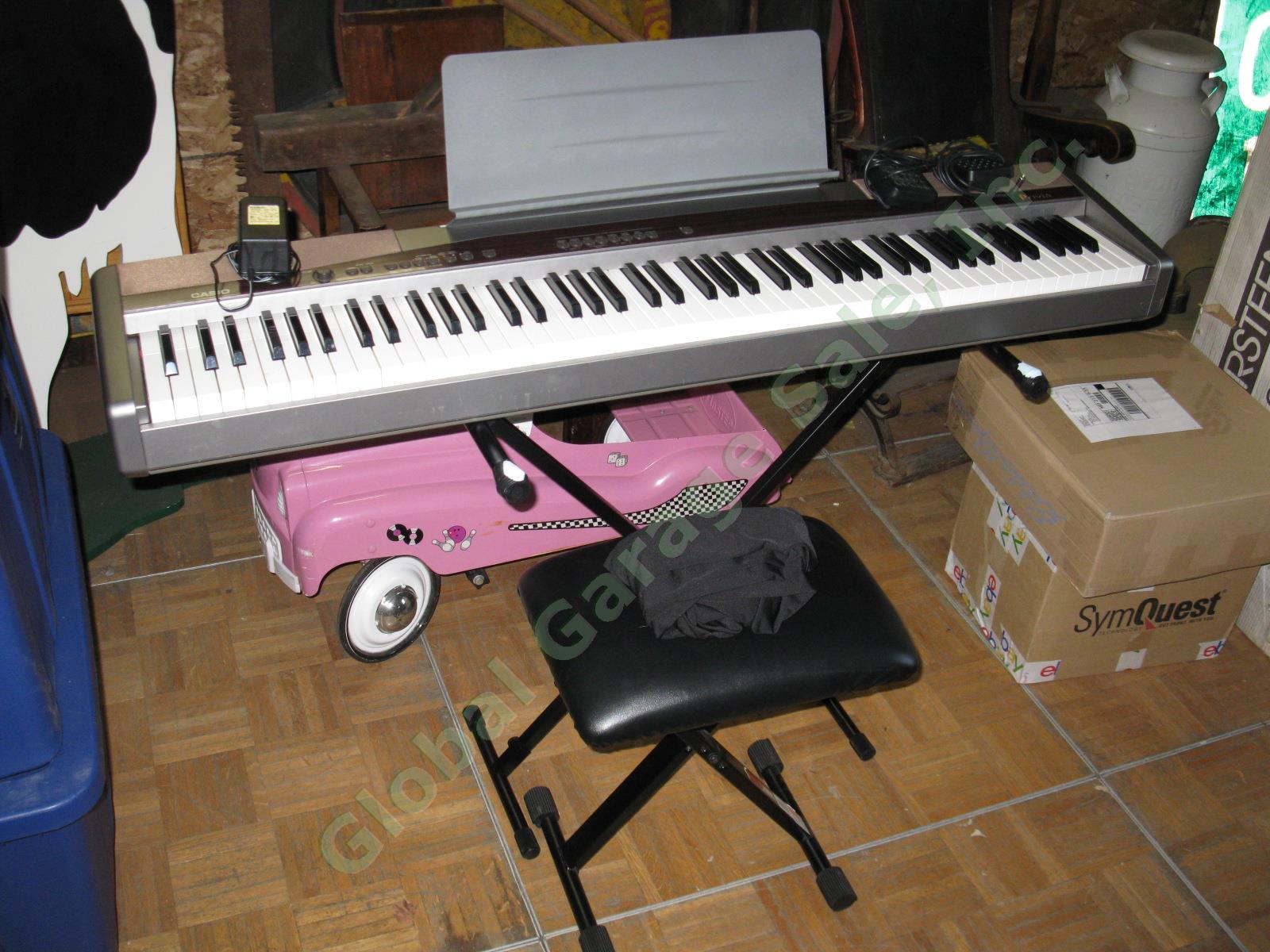 Casio Privia PX-100 Keyboard 88-Key Digital Piano w/Stand + Bench