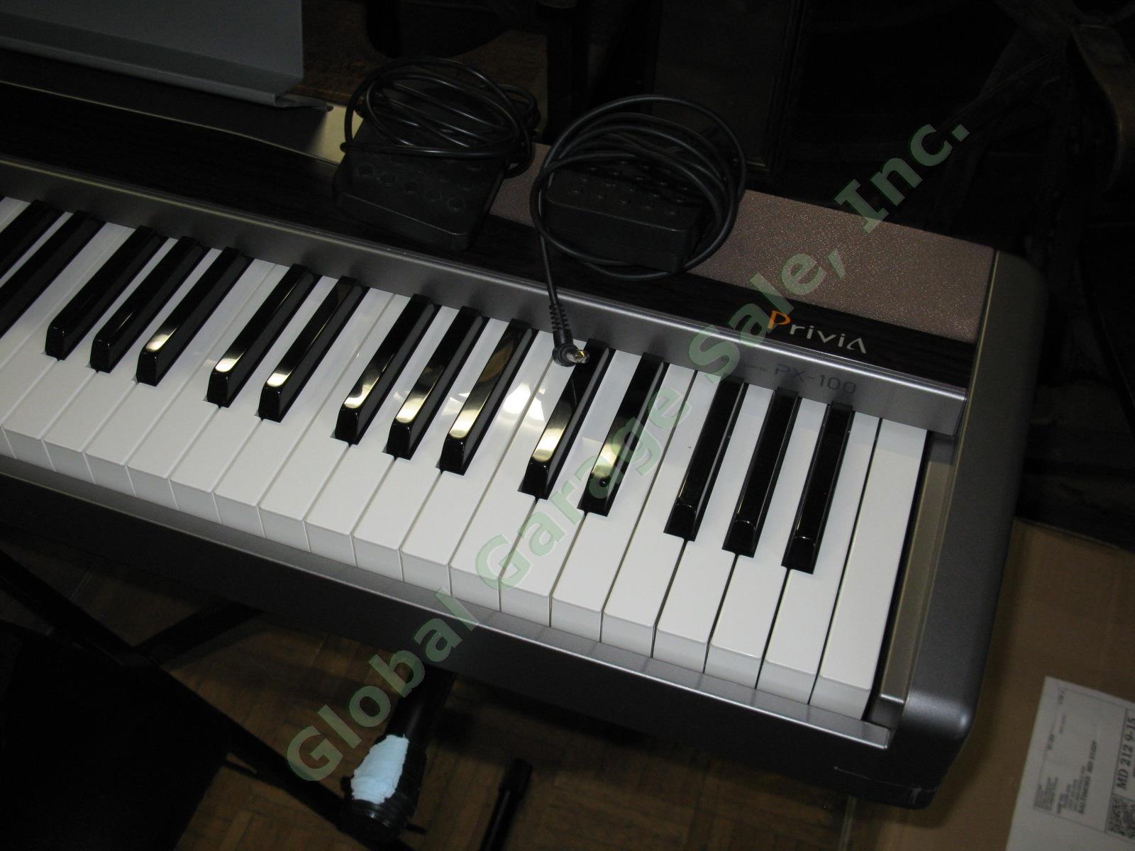 Casio Privia PX-100 Keyboard 88-Key Digital Piano w/Stand + Bench 2