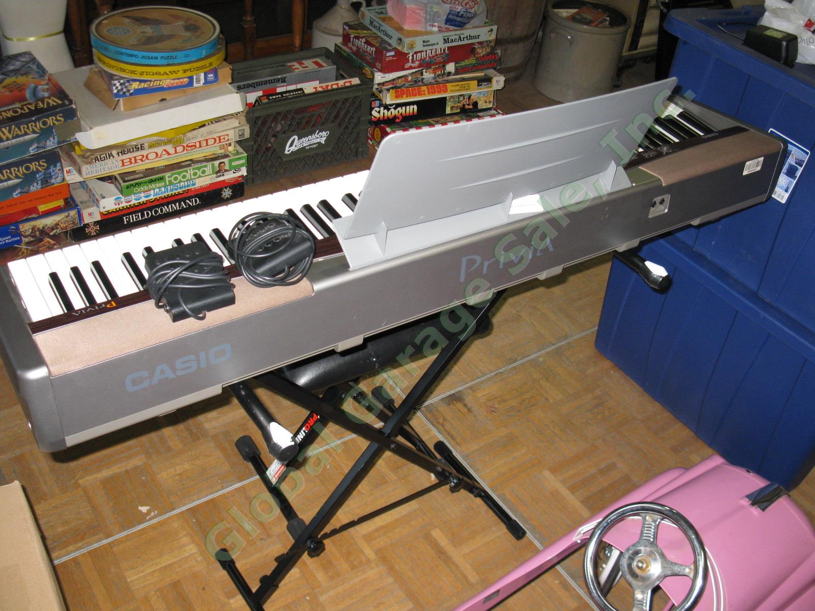 Casio Privia PX-100 Keyboard 88-Key Digital Piano w/Stand + Bench 5