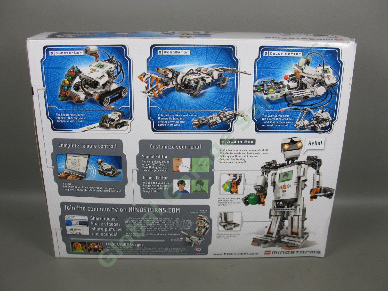 LEGO Mindstorms NXT 2.0 8547 Robot Building Program Set PC/MAC Bluetooth USB 10+ 1