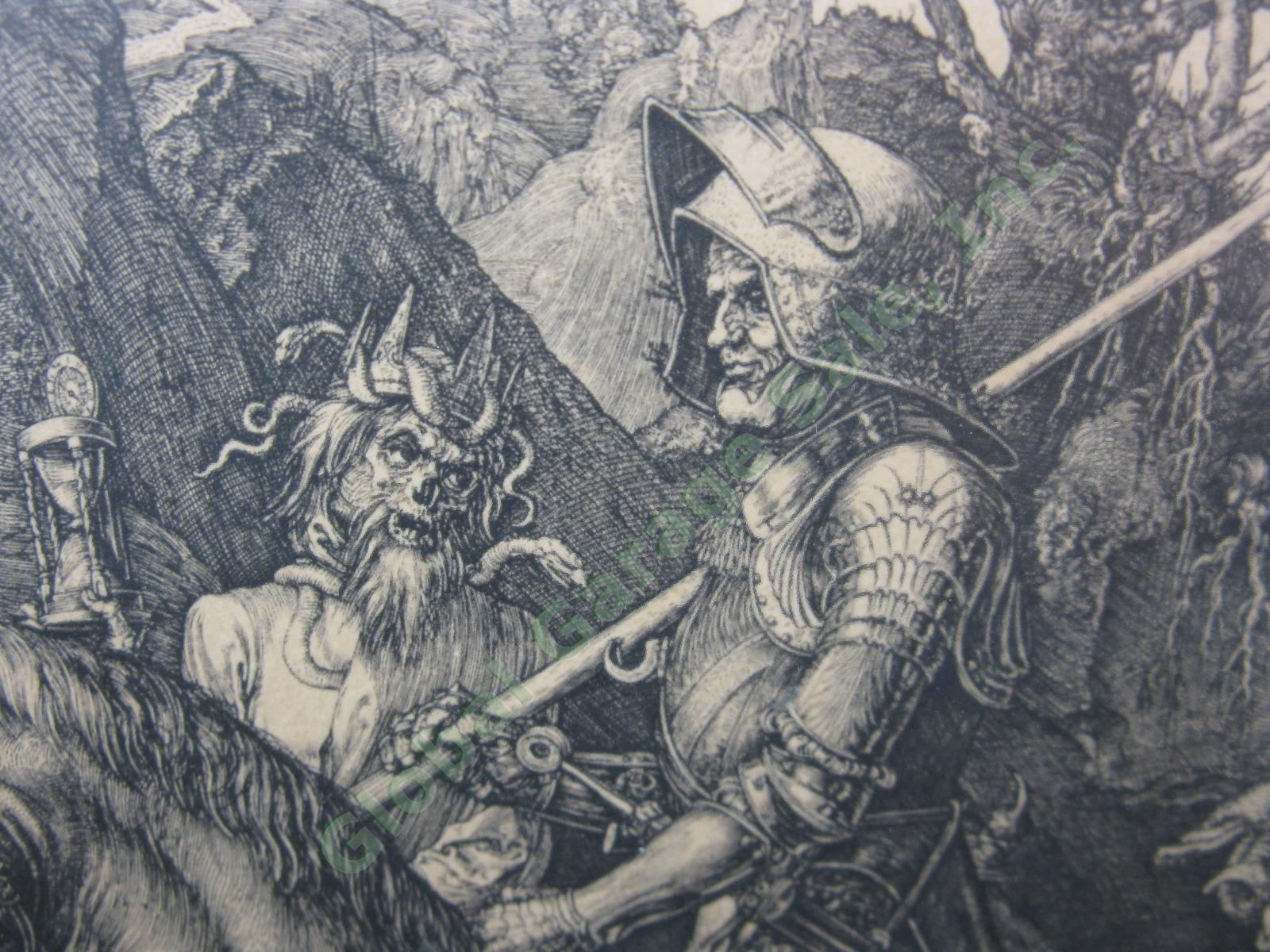 Albrecht Durer Engraving Knight Death & The Devil Vtg Antique 19th C Durand? NR! 2
