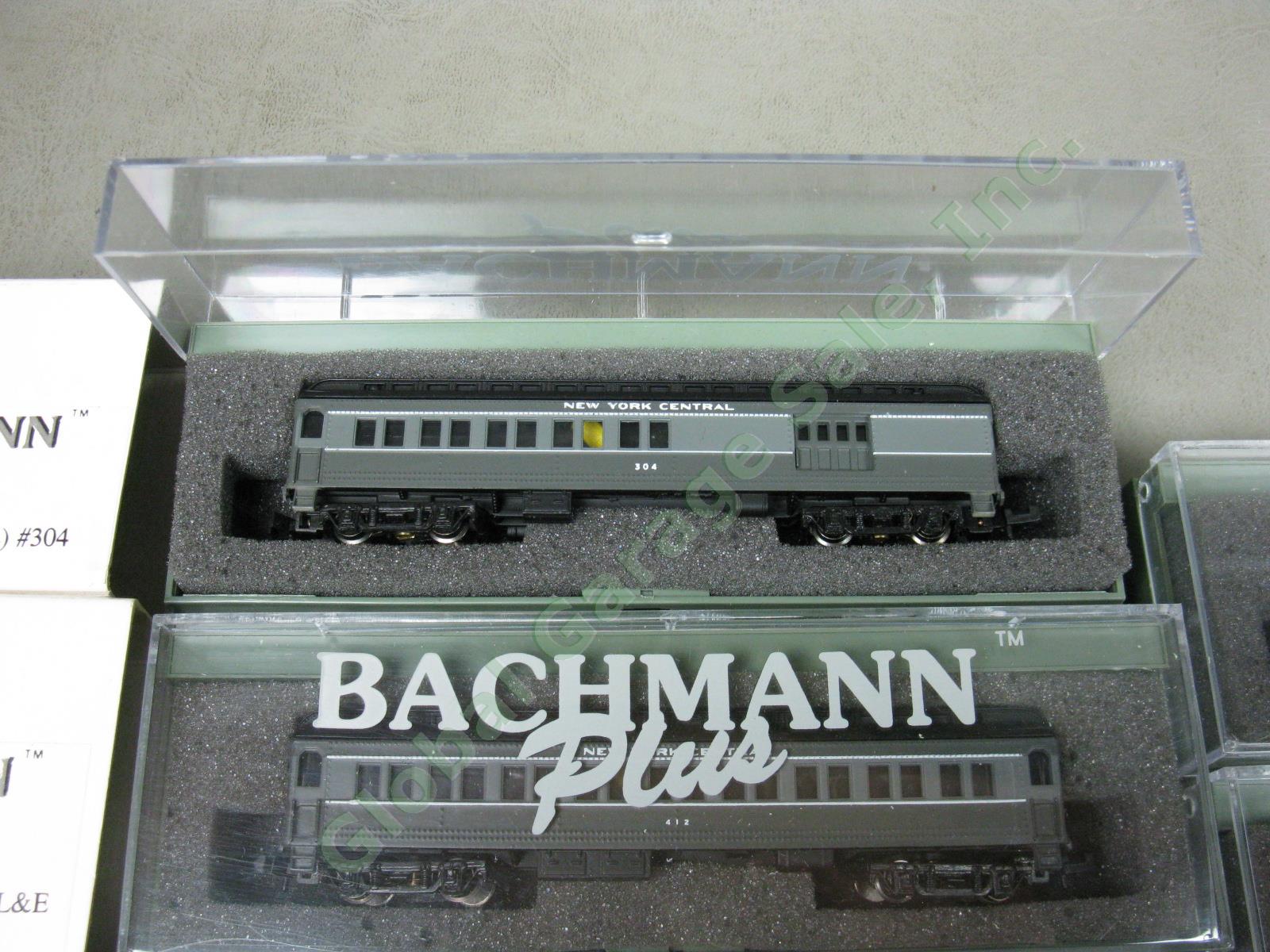 9 N Bachmann Plus New York Central Passenger Train Set Cars Detroit Coach Diner 1
