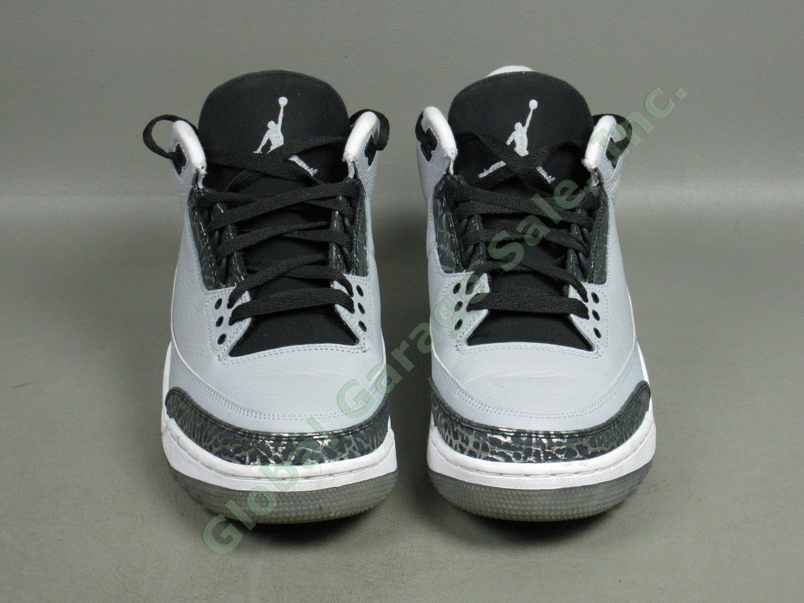 Nike Air Jordan 3 Retro Wolf Grey Basketball Shoes Size US 9 EUR 42.5 136064-004 1