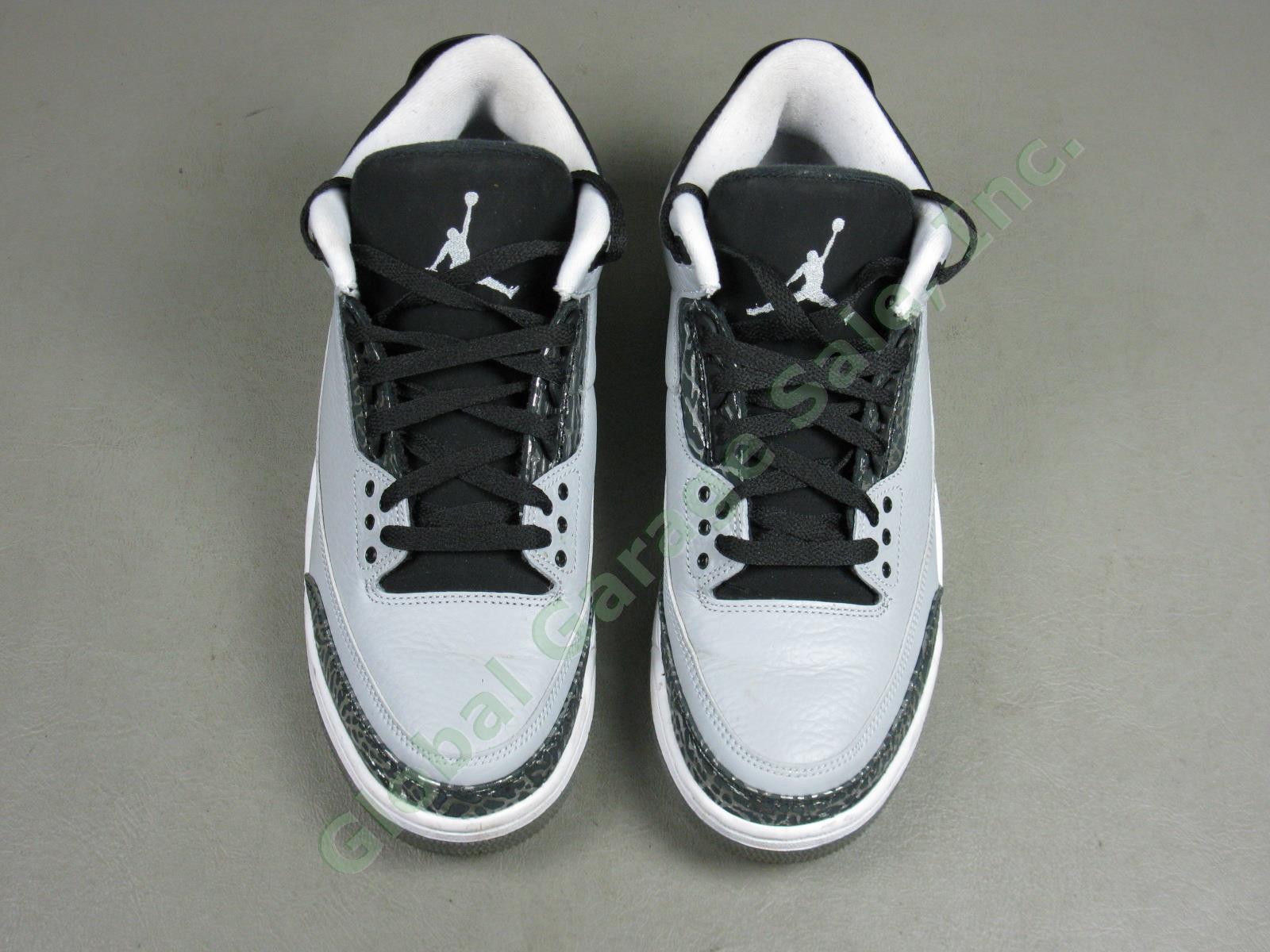Nike Air Jordan 3 Retro Wolf Grey Basketball Shoes Size US 9 EUR 42.5 136064-004 5